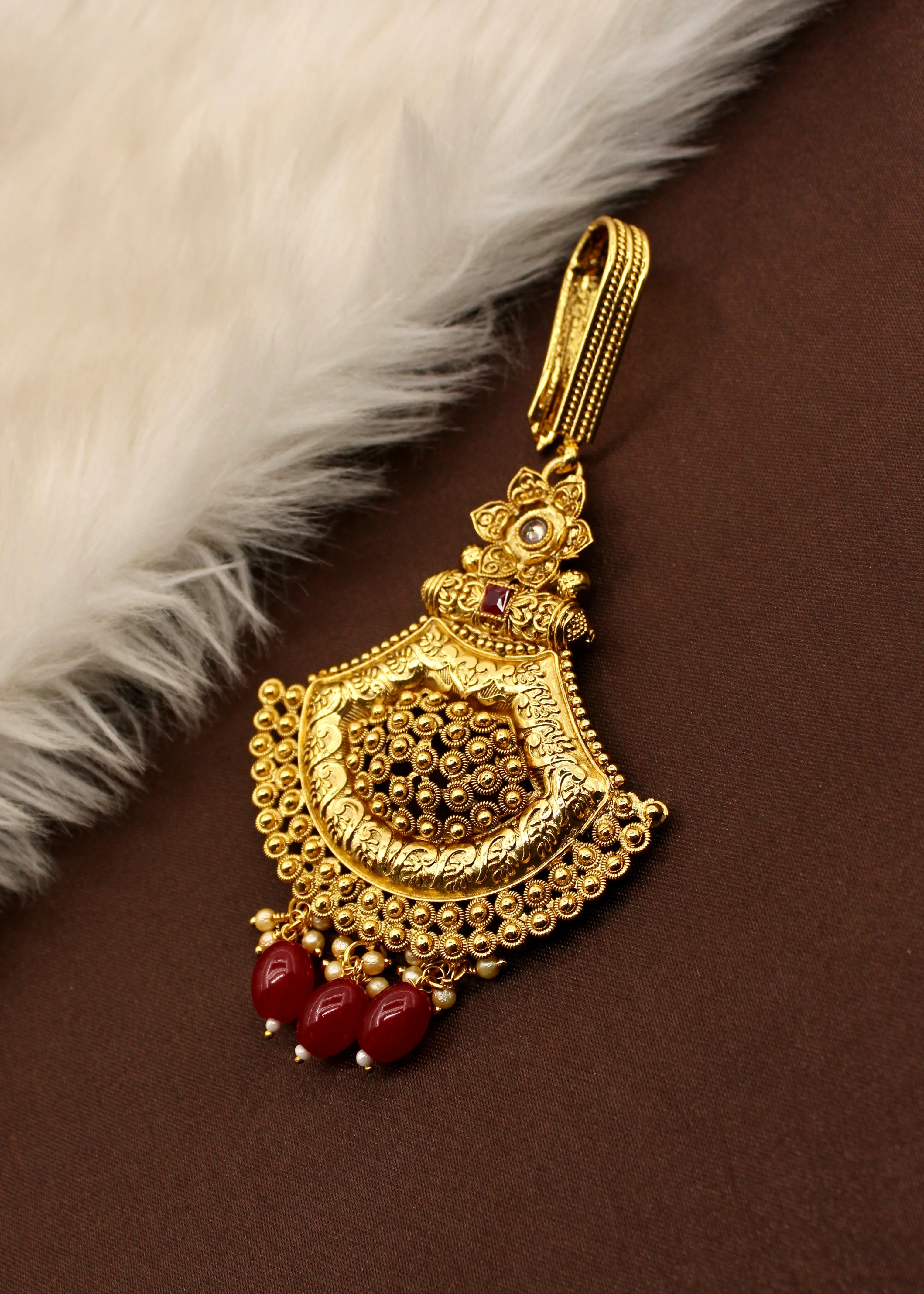 FLORAL GOLDEN BEADS CHALLA - Image 2