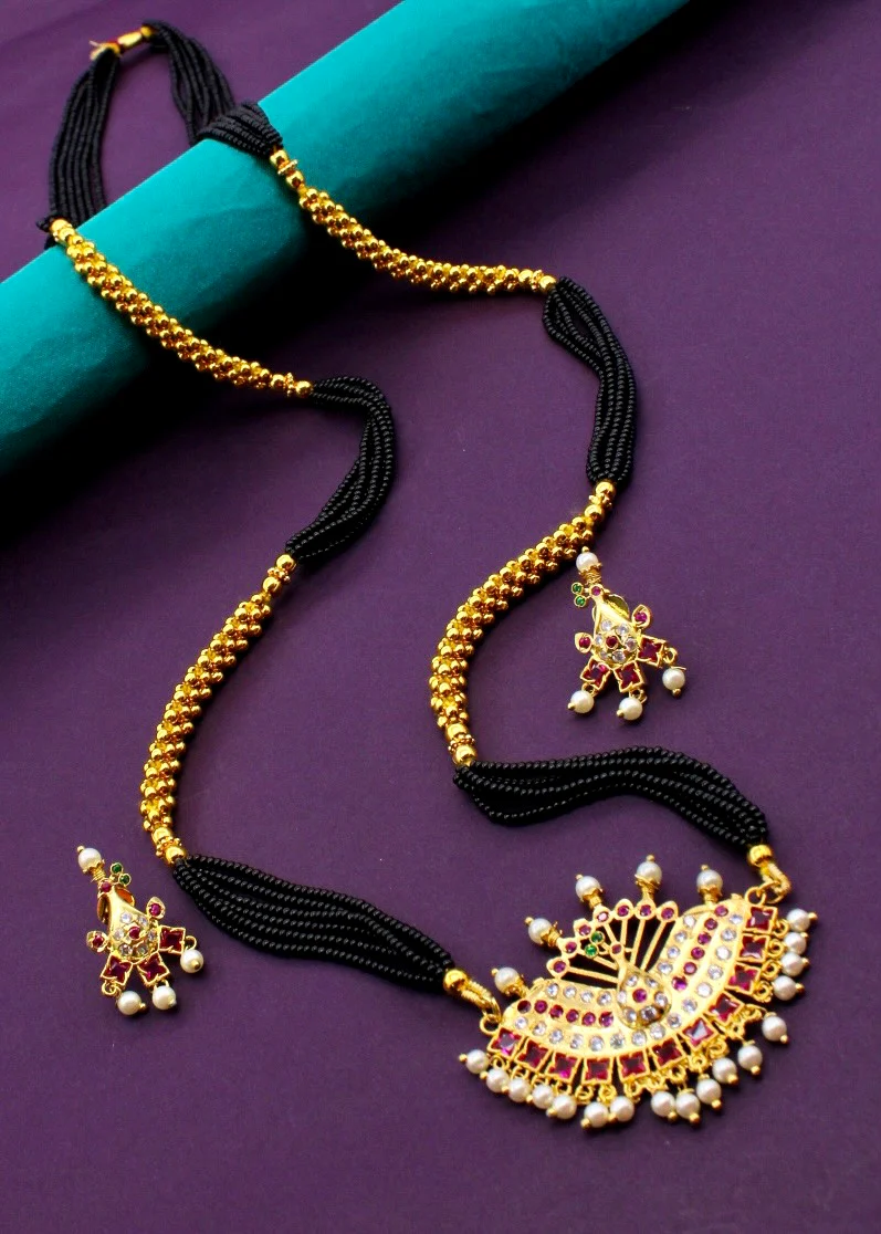 PEAFOWL DESIGNER MANGALSUTRA - Image 2