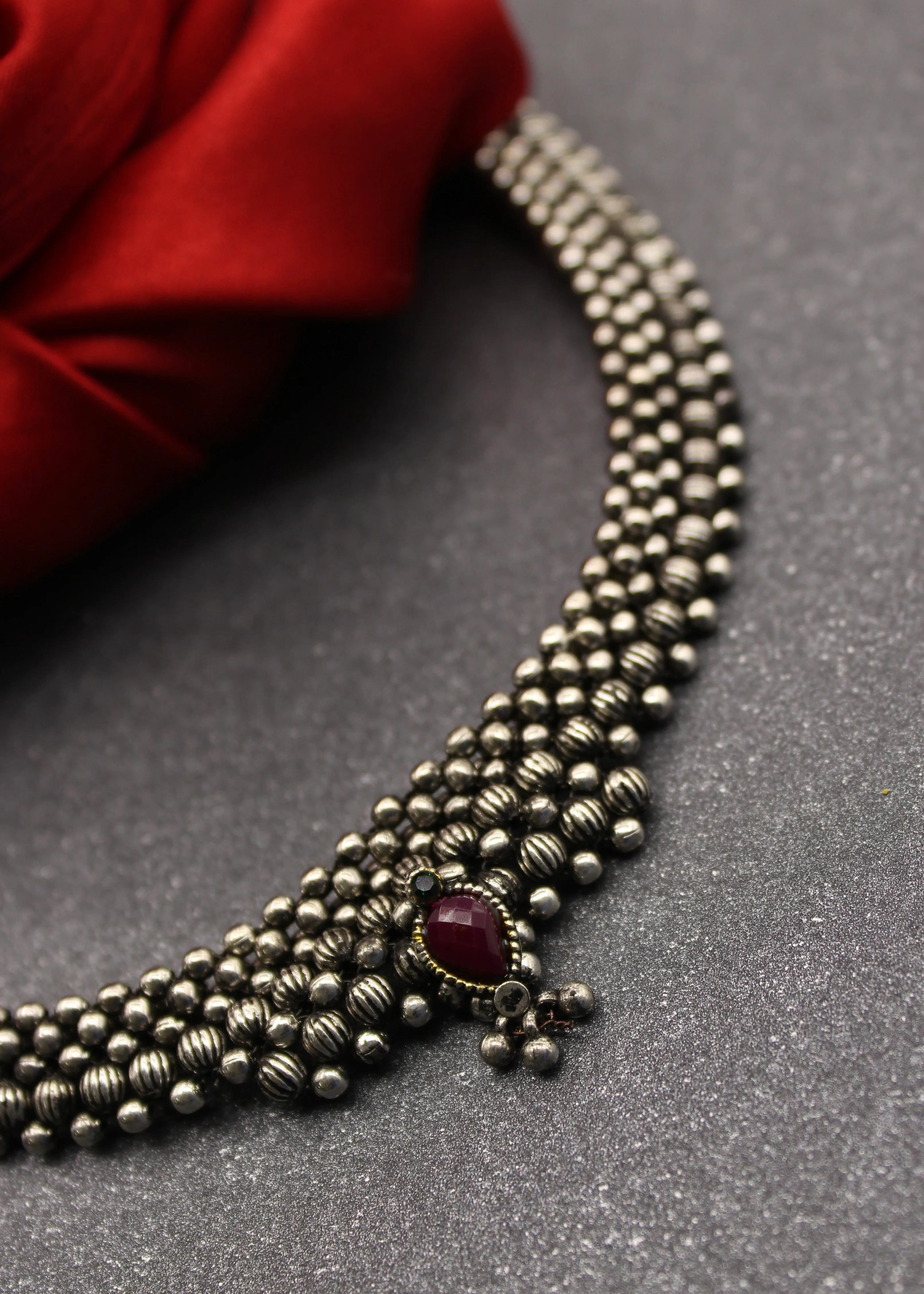 DESIGNER OXIDISED NECKLACE