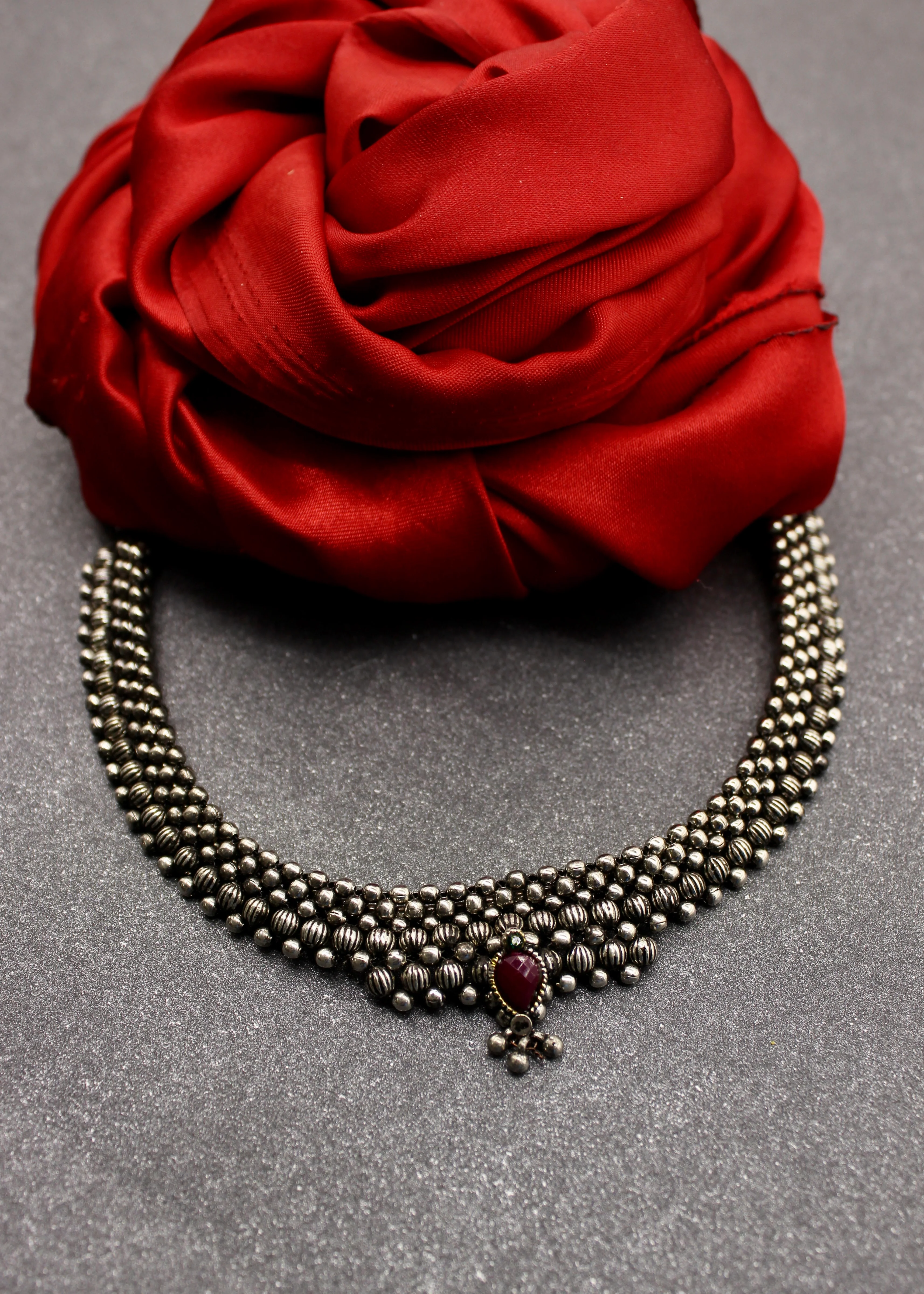 DESIGNER OXIDISED NECKLACE - Image 2