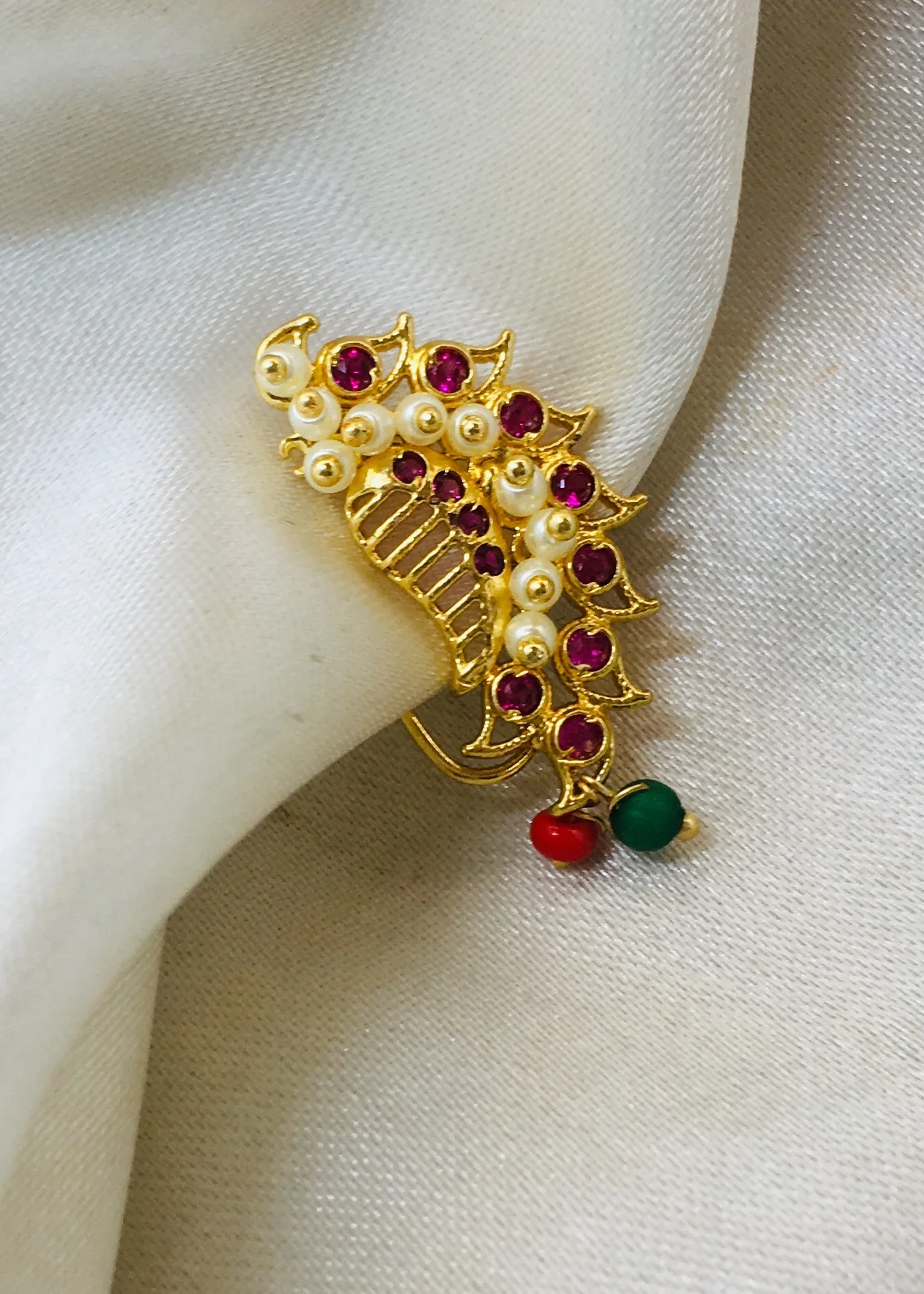DESIGNER PEARL BEADS NATH - Image 4