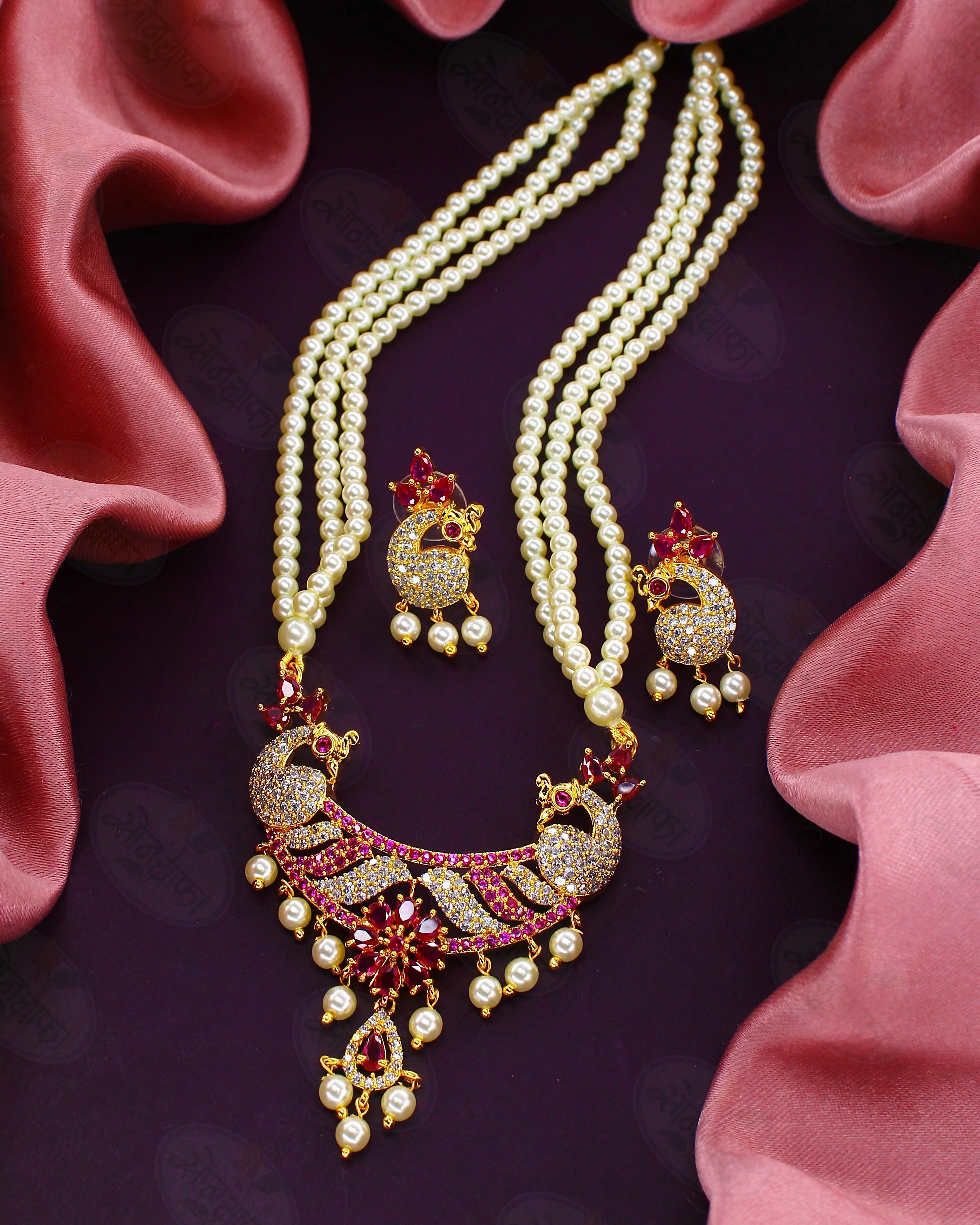 RADIANT CHARM PEACOCK NECKLACE - Image 2