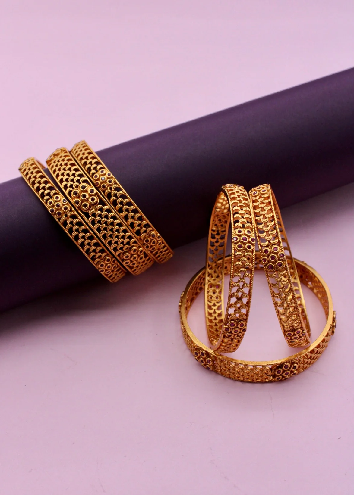 GRACEFUL FLORET BANGLES - Image 4