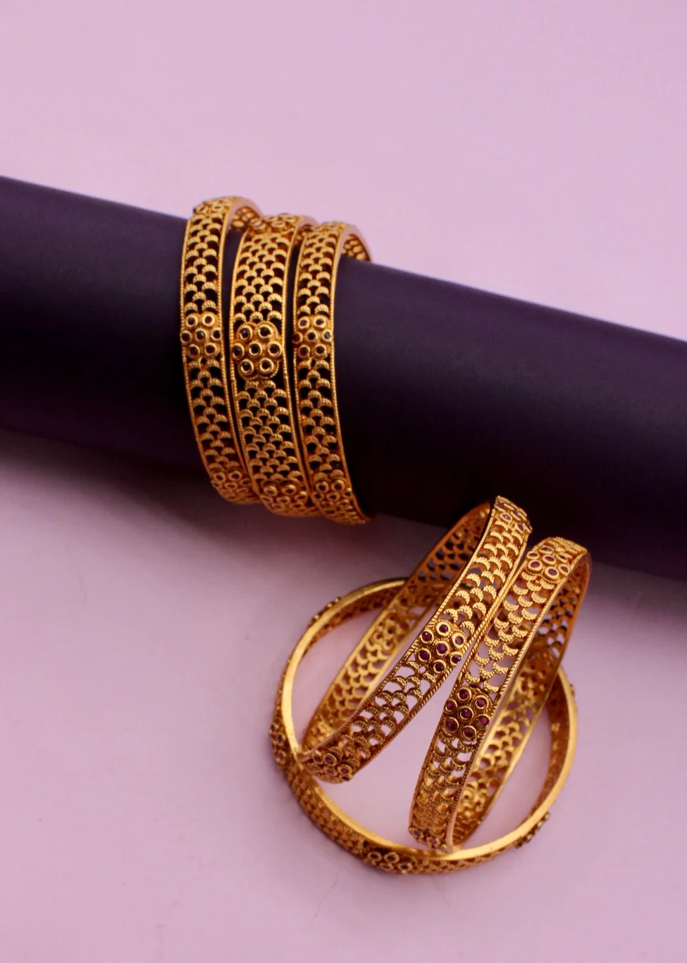 GRACEFUL FLORET BANGLES - Image 5
