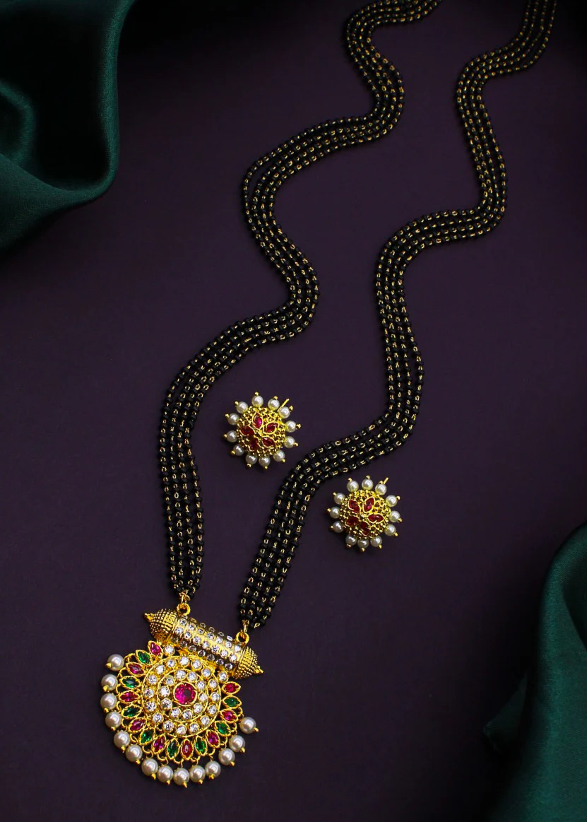 FLOWERET MOTI MANGALSUTRA - Image 10