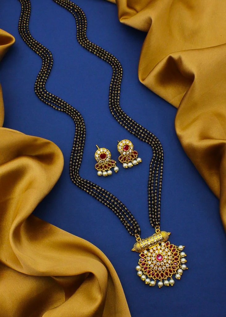 FLOWERET MOTI MANGALSUTRA - Image 2