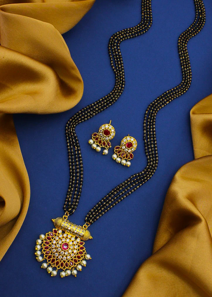FLOWERET MOTI MANGALSUTRA - Image 4