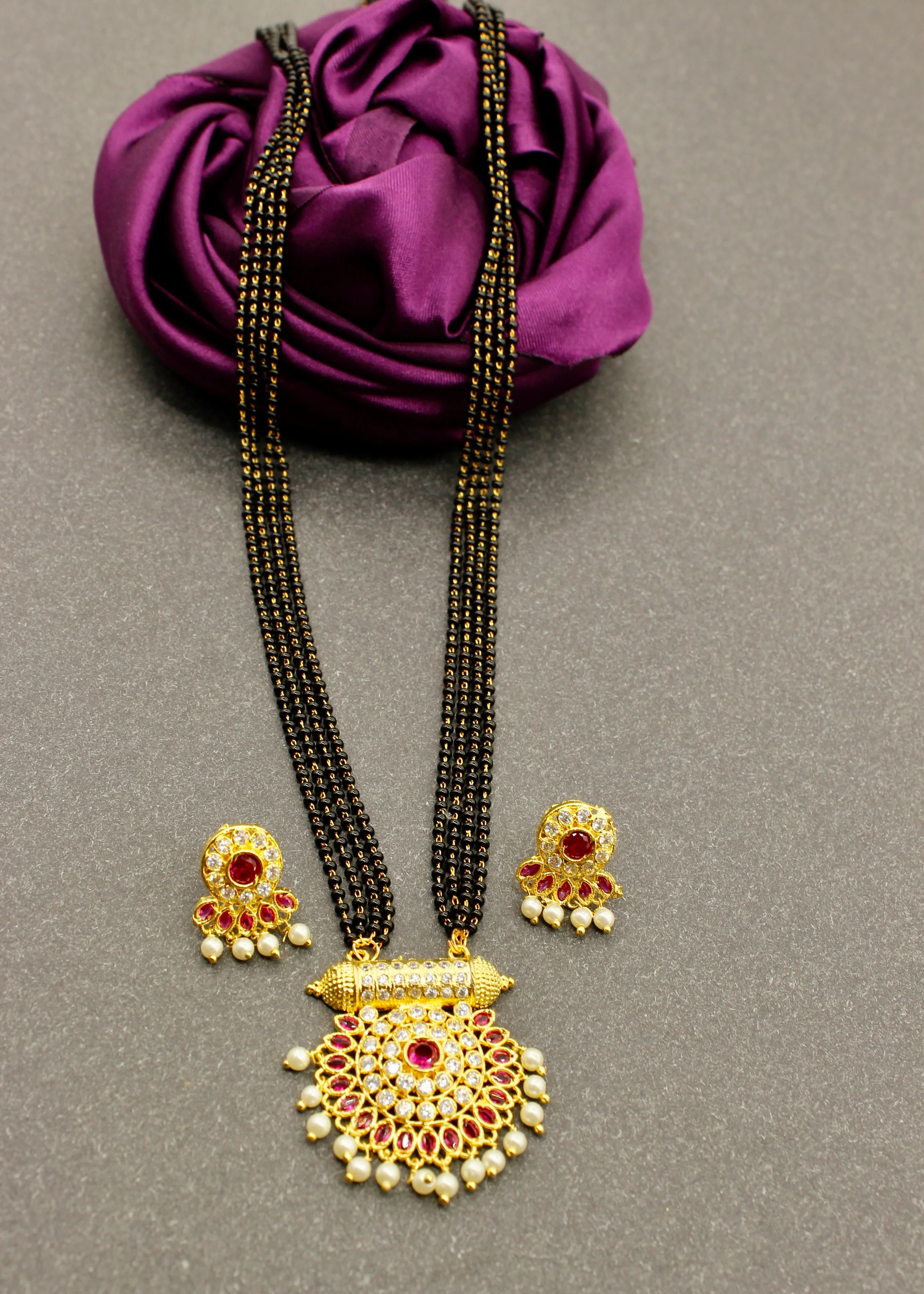 FLOWERET MOTI MANGALSUTRA - Image 8