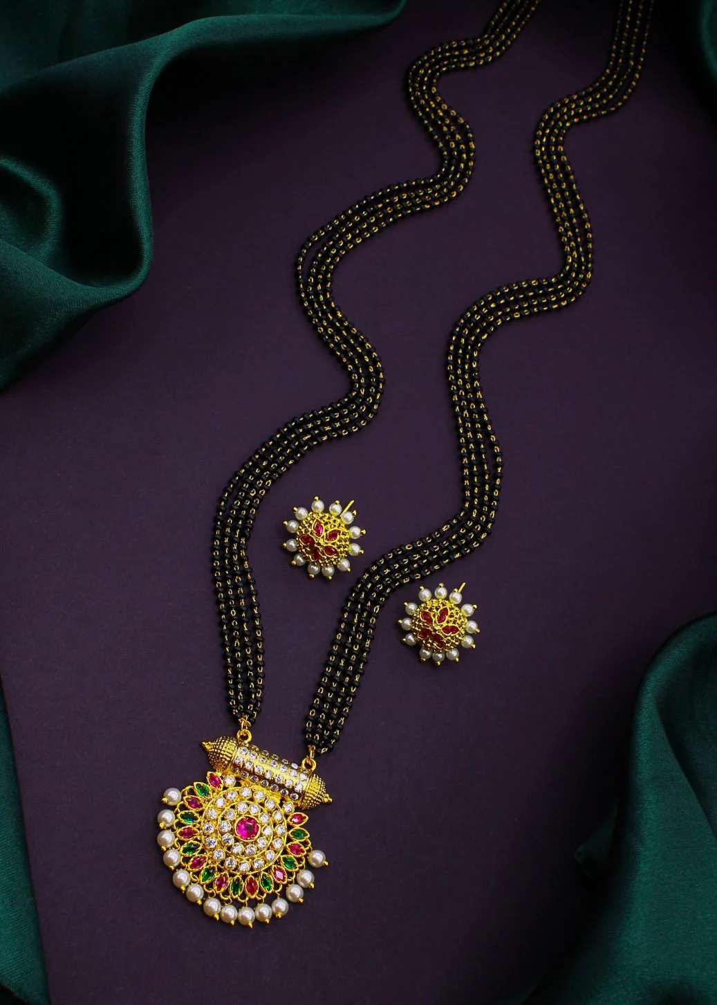 FLOWERET MOTI MANGALSUTRA - Image 9
