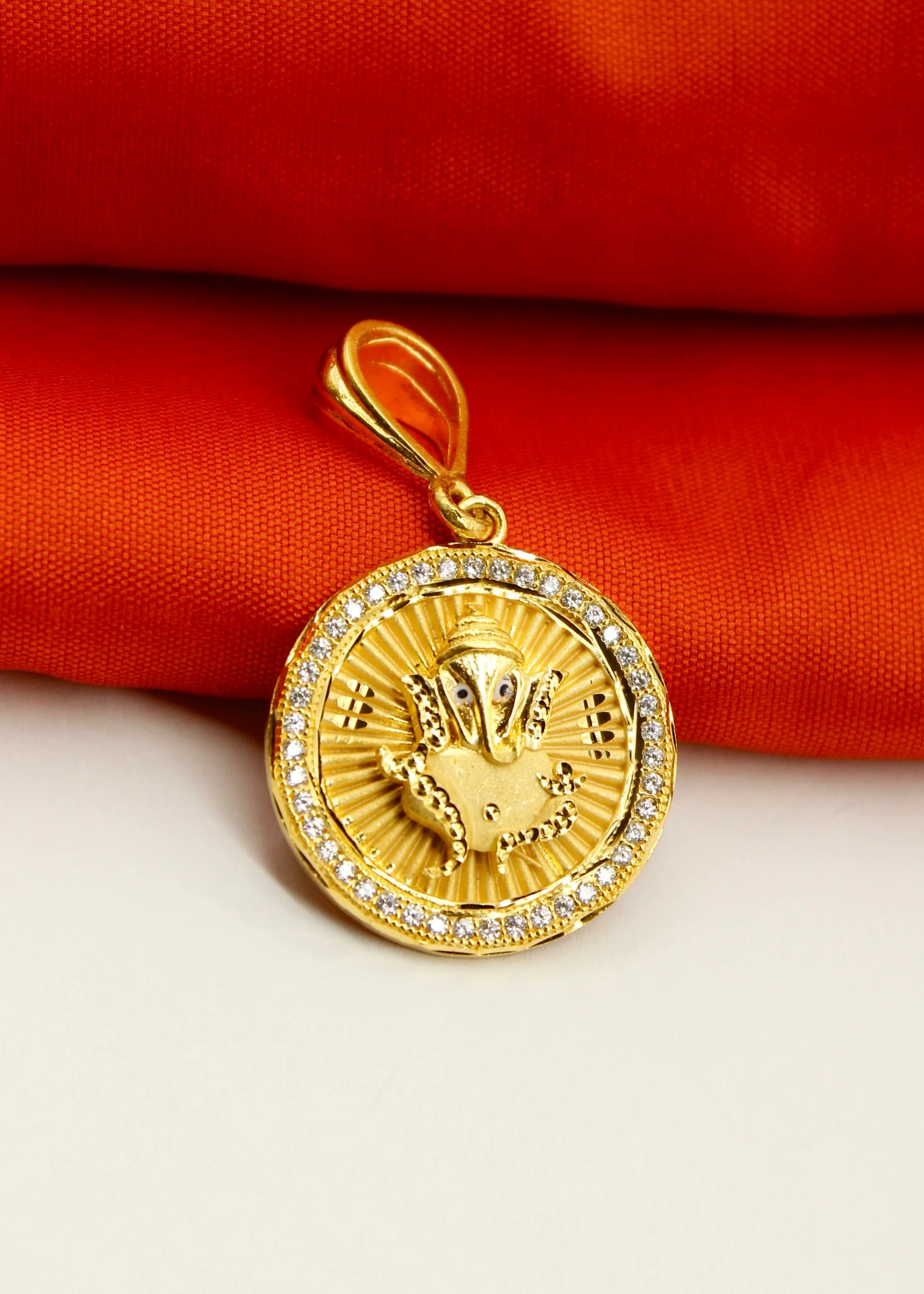 ROUND SHAPE GANPATI PENDANT - Image 6