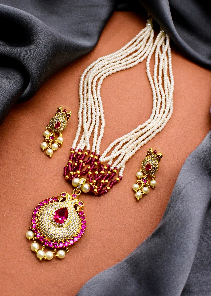 PEACOCK DESIGNER NECKLACE - Image 6