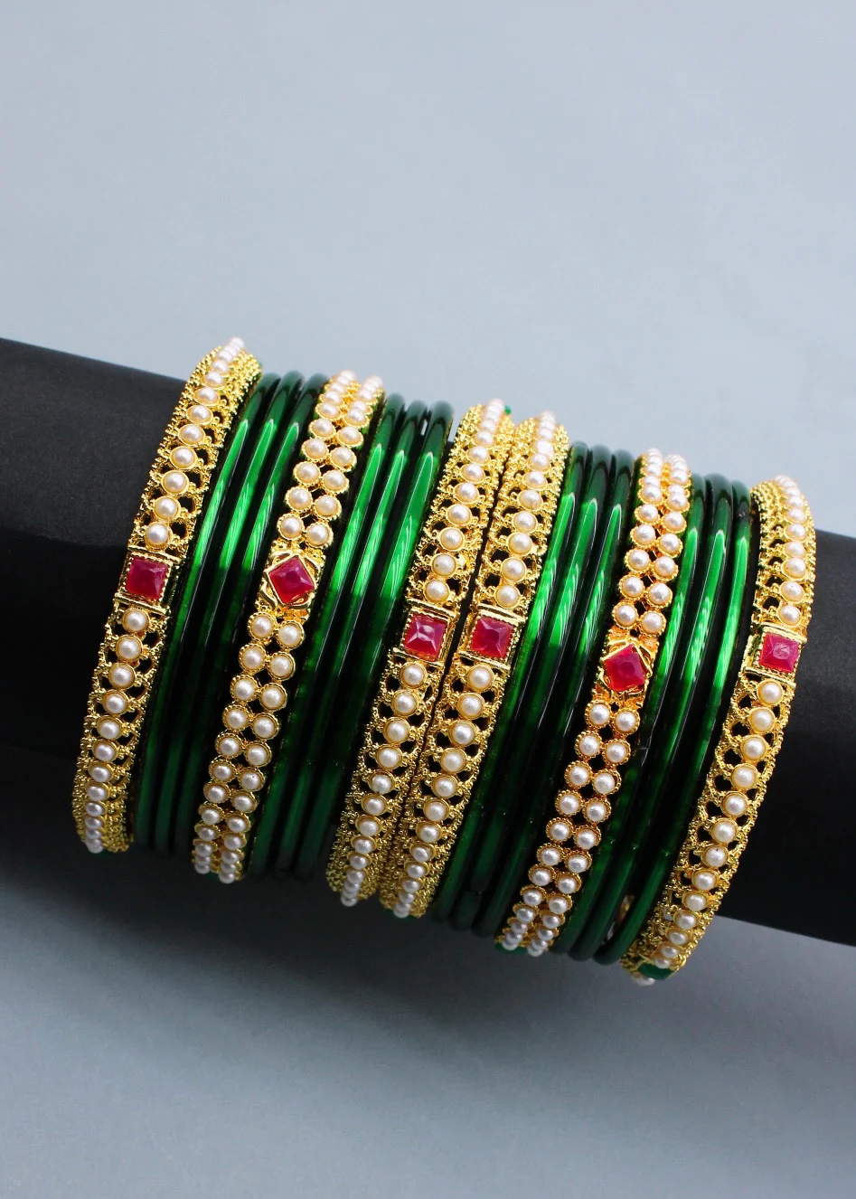ALLURING MOTI BANGLES - Image 4
