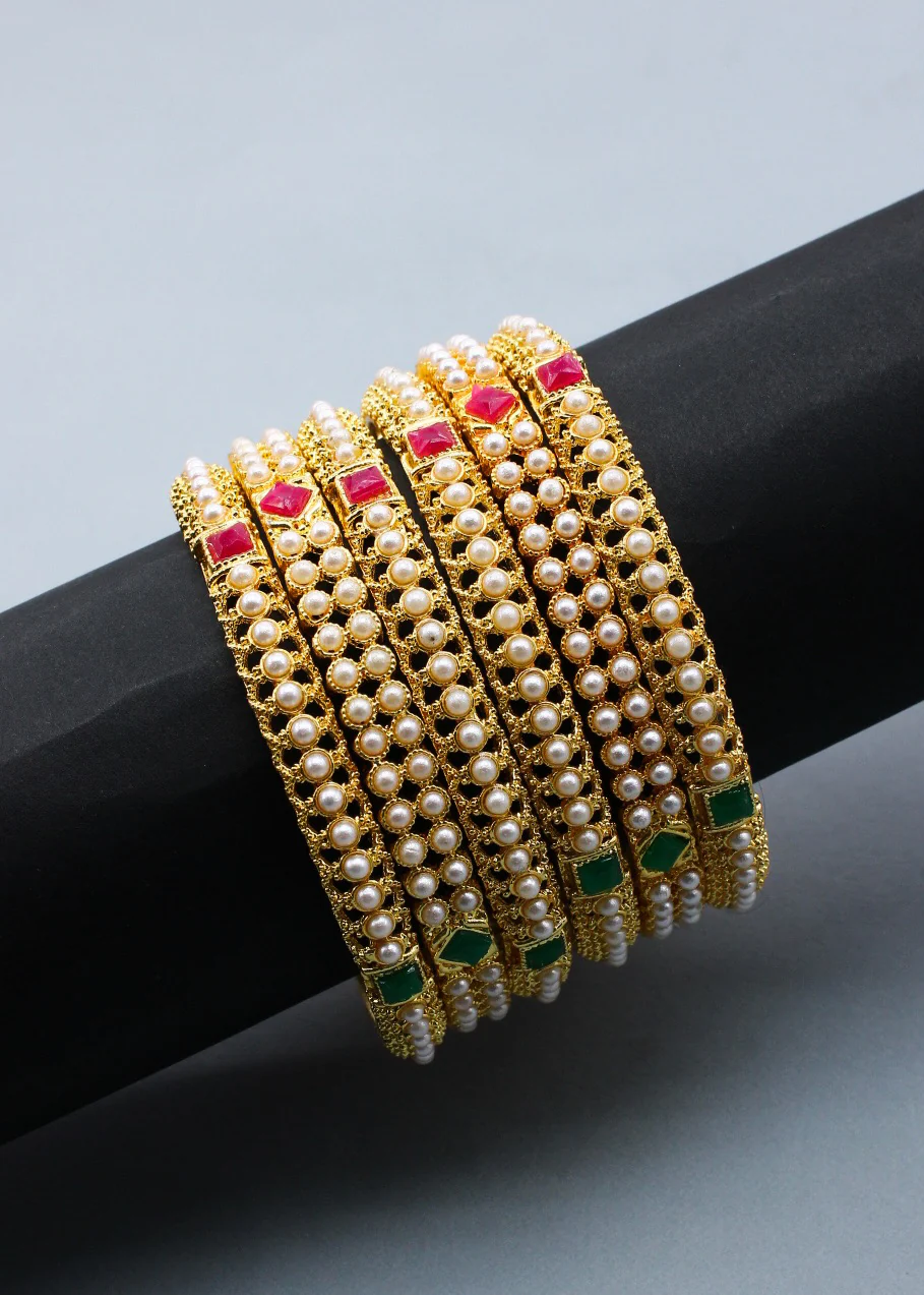 ALLURING MOTI BANGLES - Image 6