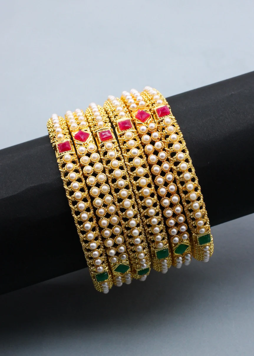 ALLURING MOTI BANGLES - Image 7