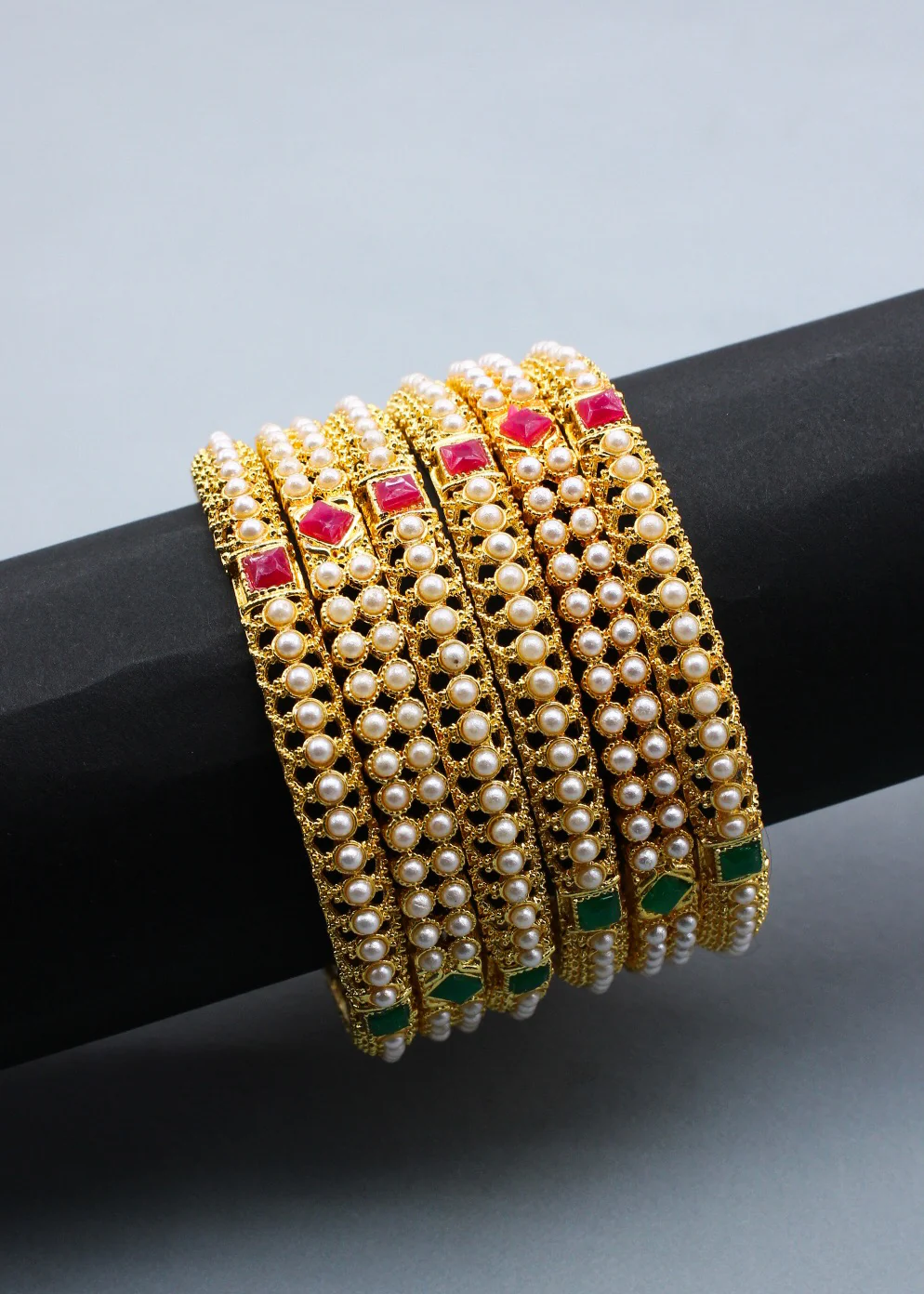 ALLURING MOTI BANGLES - Image 9