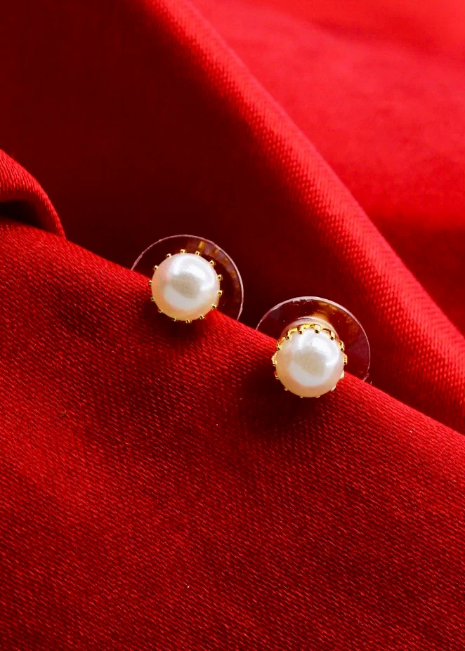 SMALL PEARL BEADS EARRINGS - Image 3