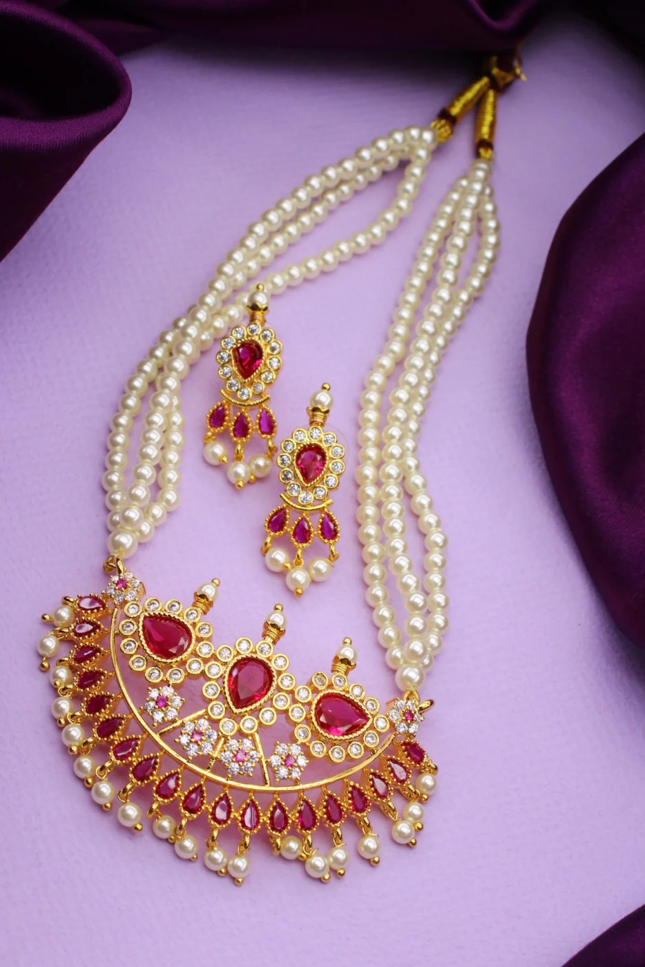FLOWERET MOTI NECKLACE - Image 7