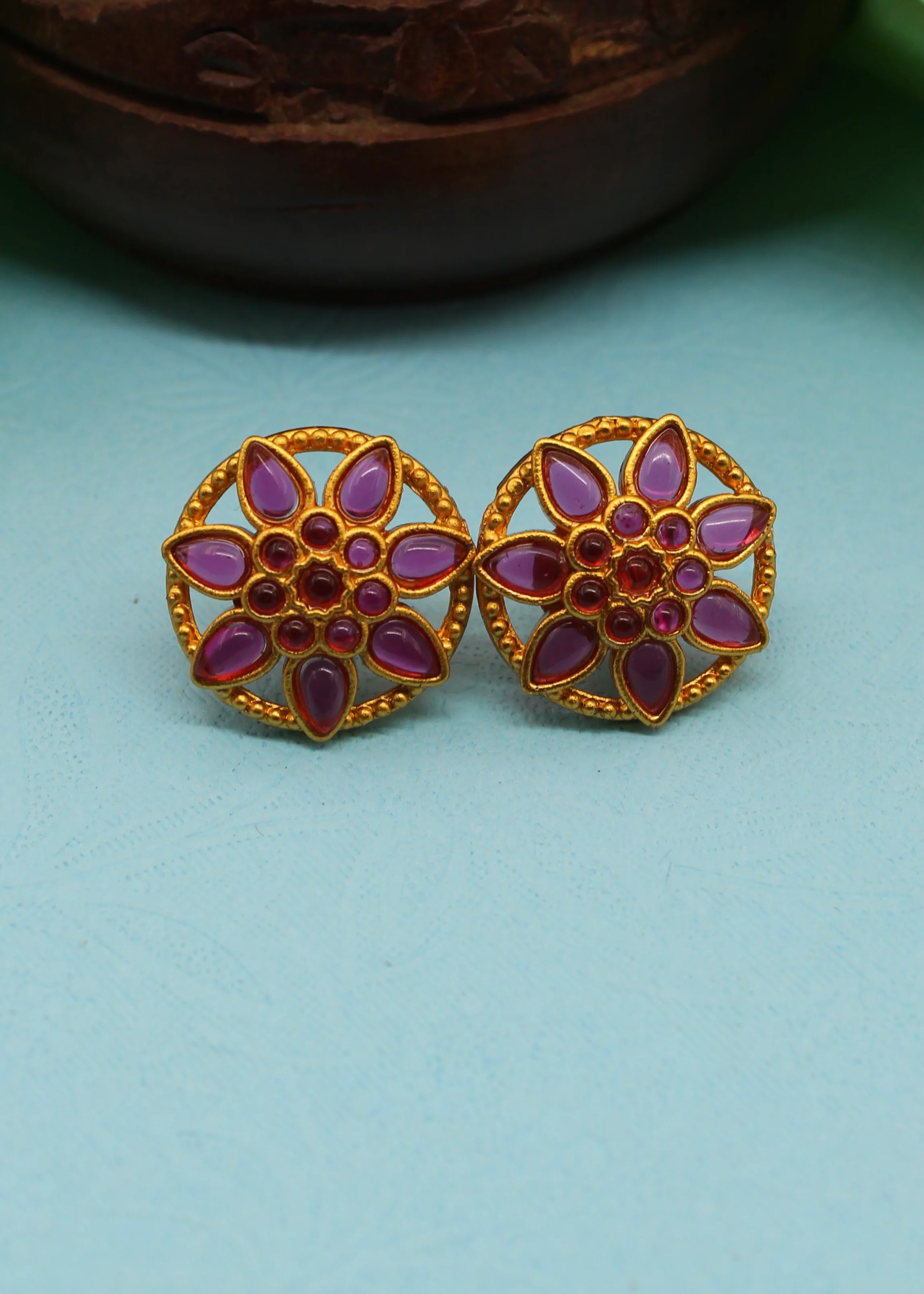 LEAF DESIGNER EAR-STUDS - Image 5