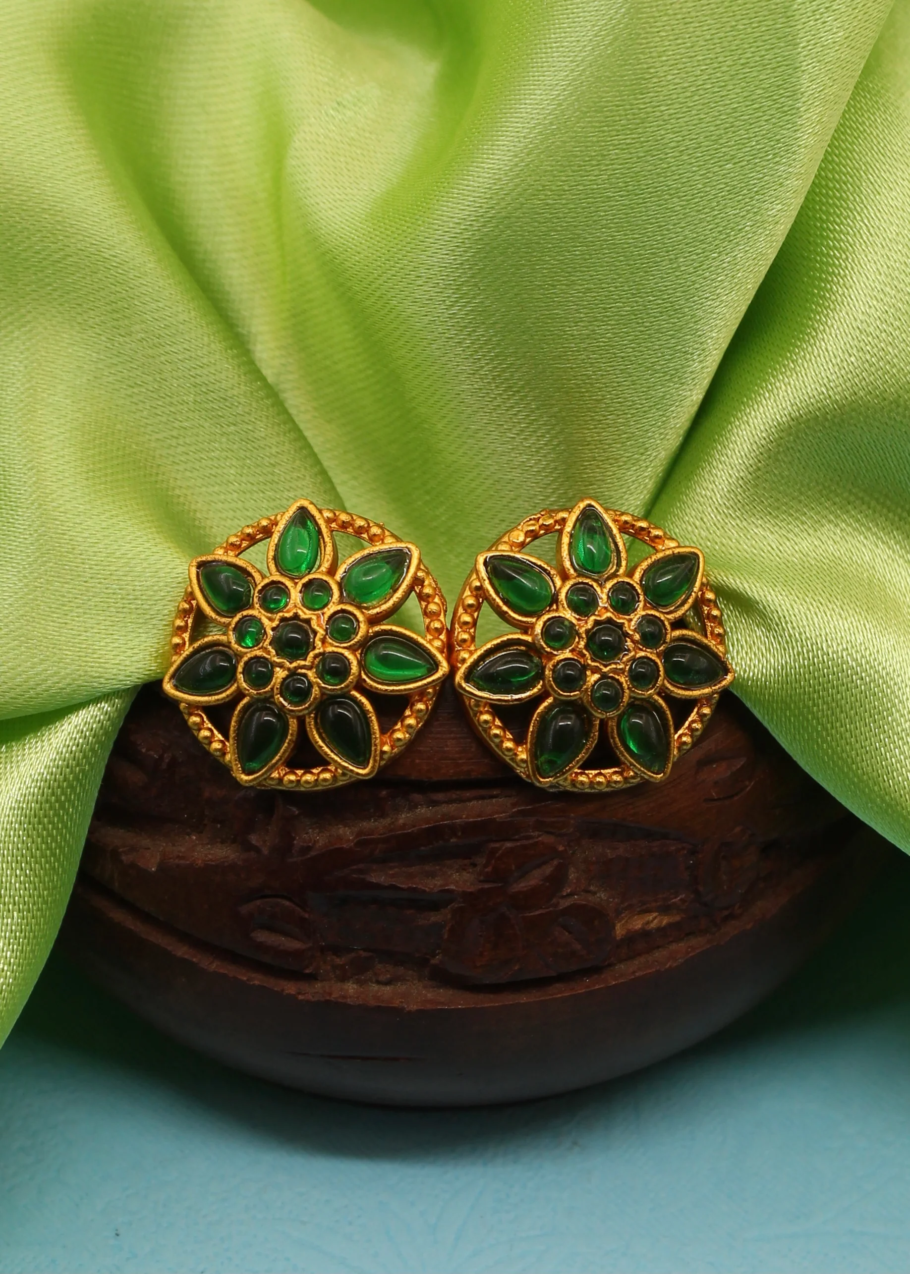 LEAF DESIGNER EAR-STUDS - Image 7