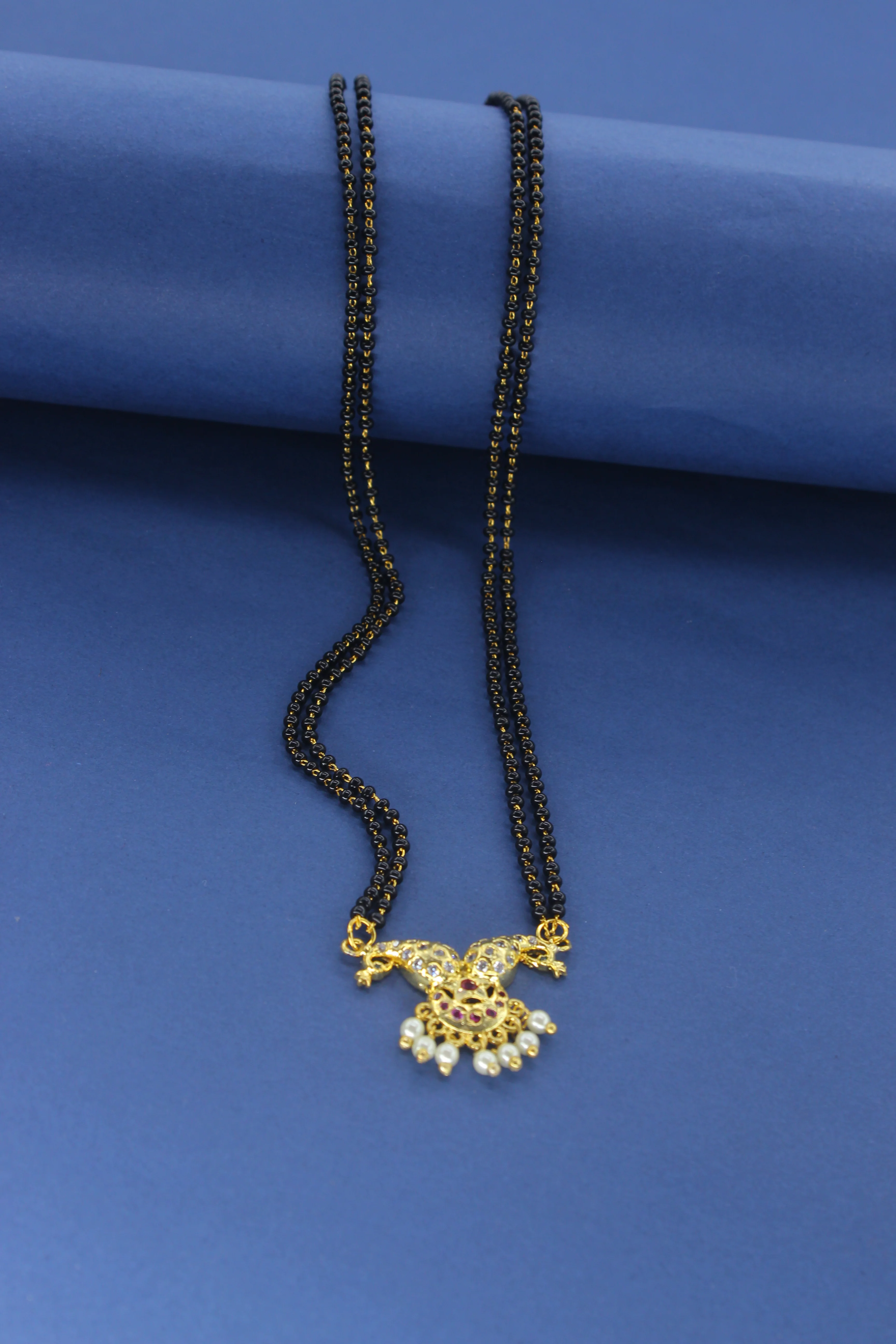 UNIQUE DESIGNER PEARL MANGALSUTRA - Image 4