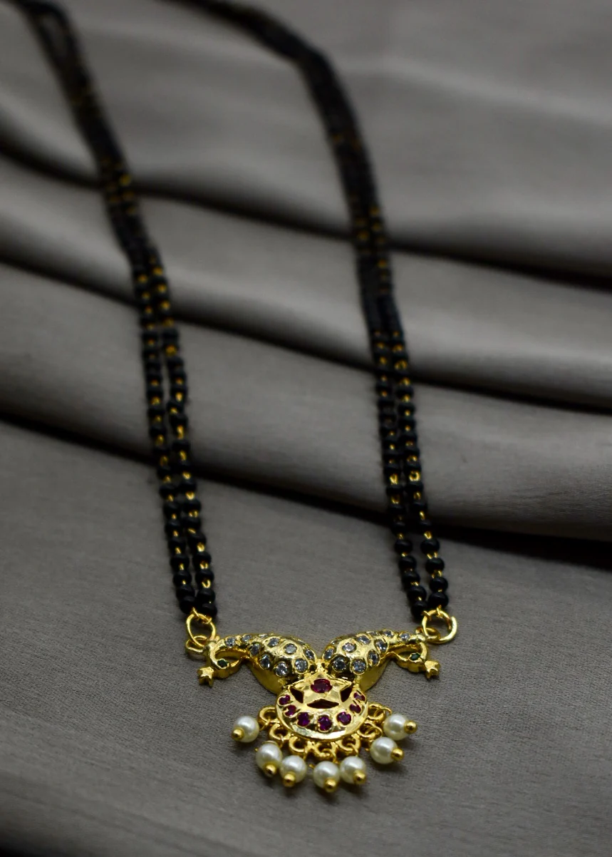UNIQUE DESIGNER PEARL MANGALSUTRA - Image 5