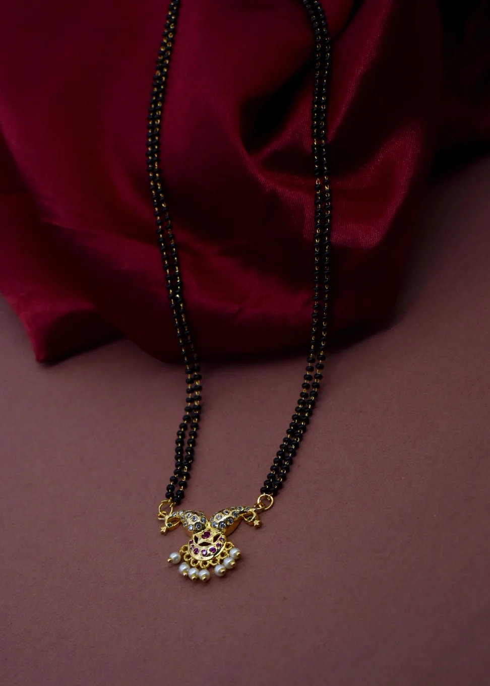 UNIQUE DESIGNER PEARL MANGALSUTRA - Image 7