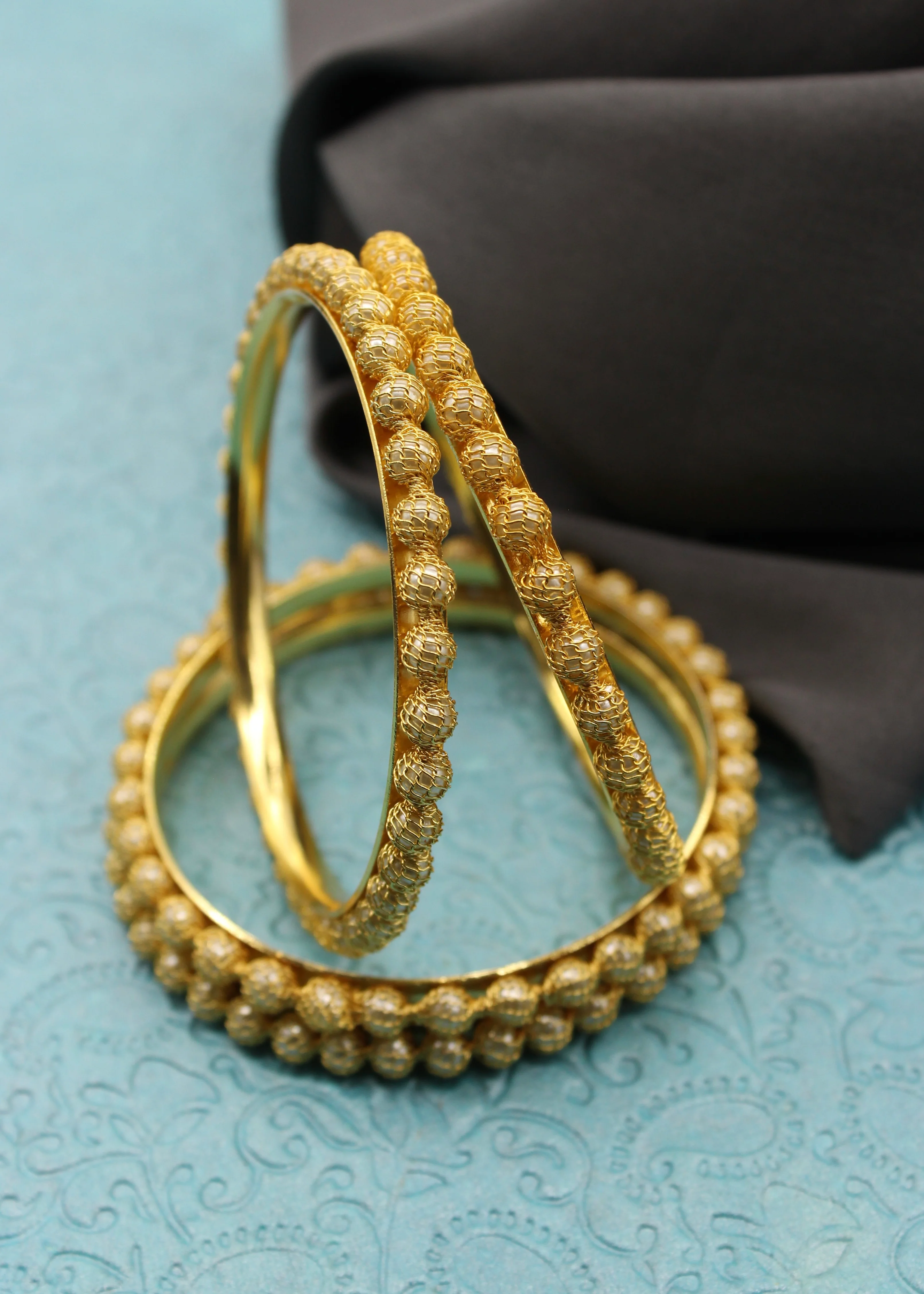 PRETTY PEARL WITH JALI BANGLES - Image 2