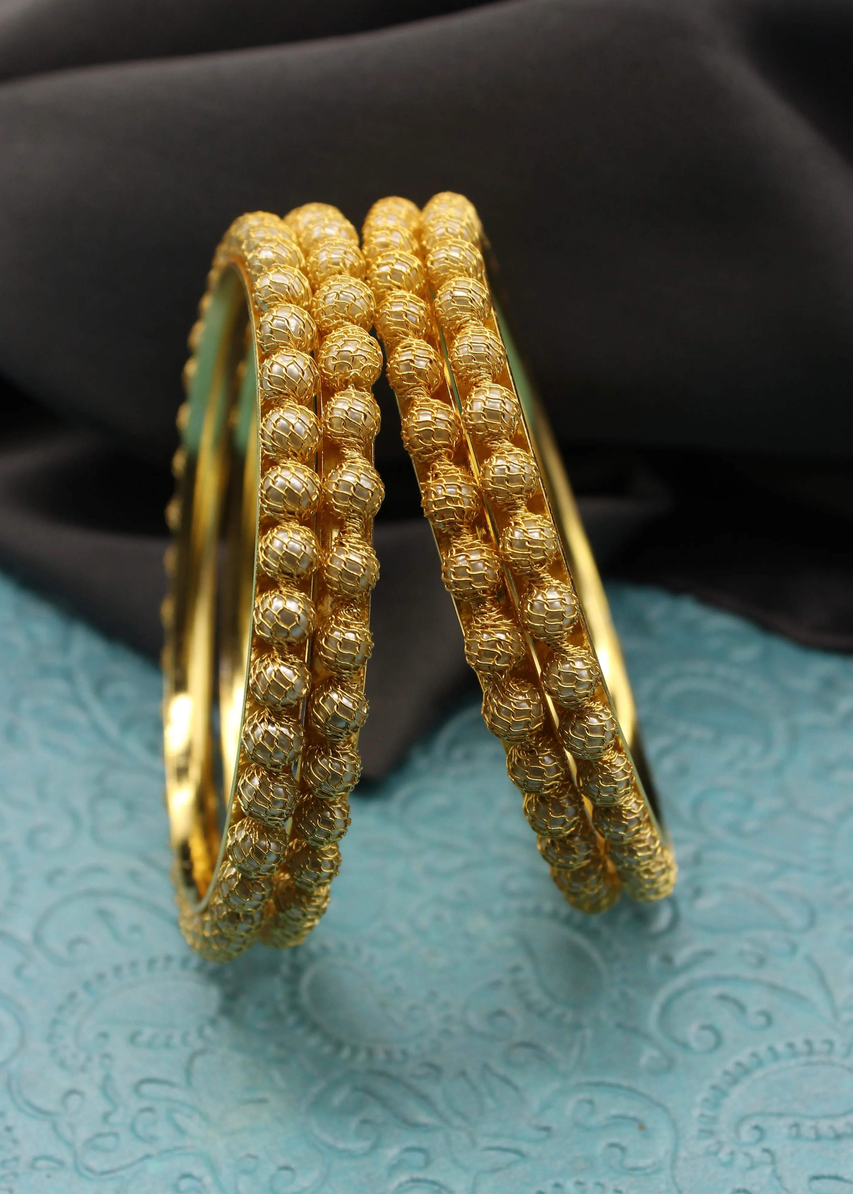 PRETTY PEARL WITH JALI BANGLES - Image 3