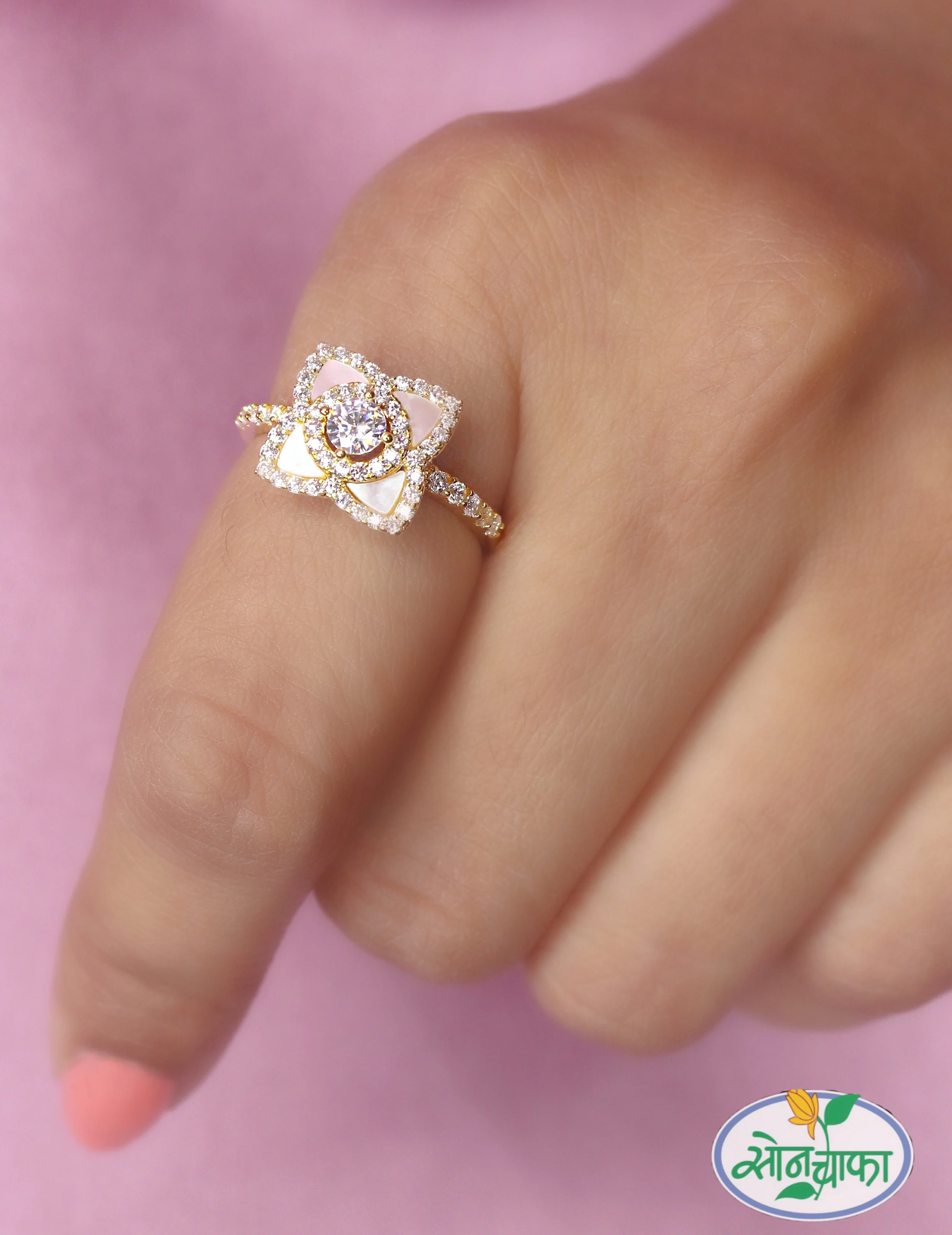 FLORAL DESIGNER RING