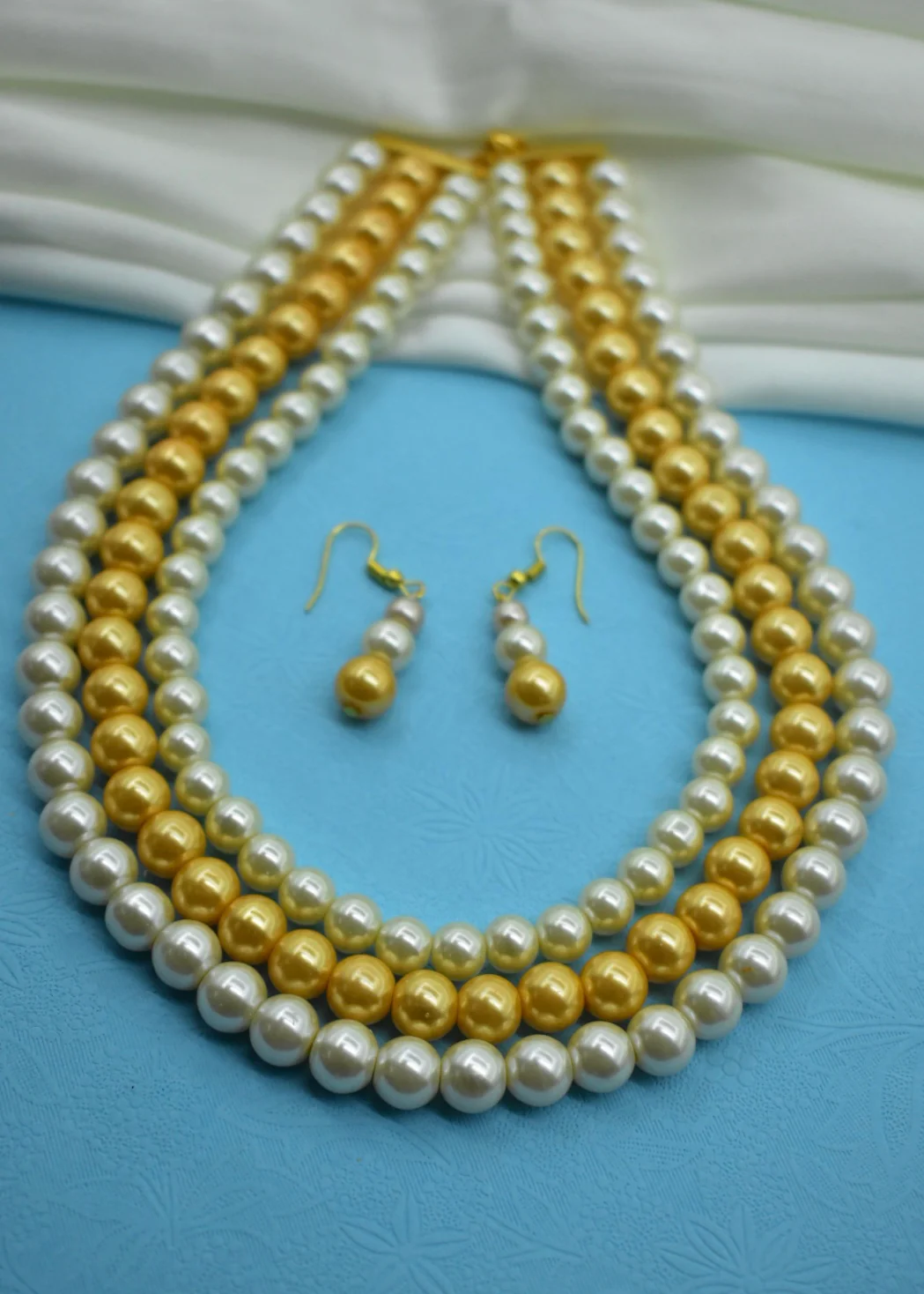 PARTY WEAR PEARL BEADS NECKLACE - Image 7