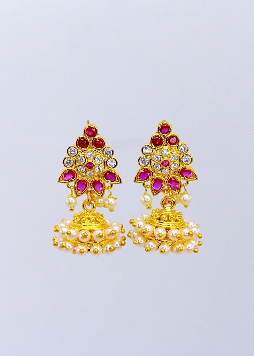 STYLISH PEARL JHUMKI