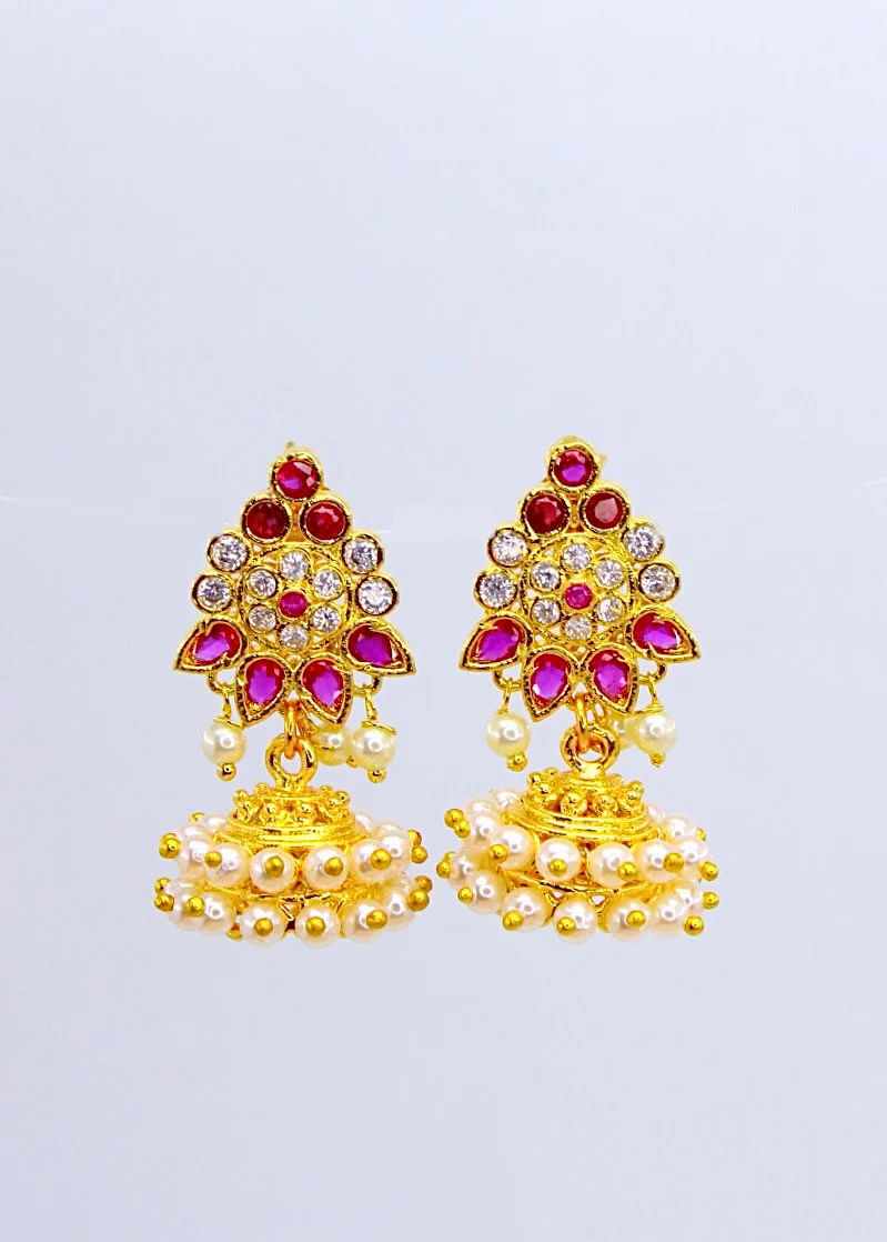 STYLISH PEARL JHUMKI - Image 2