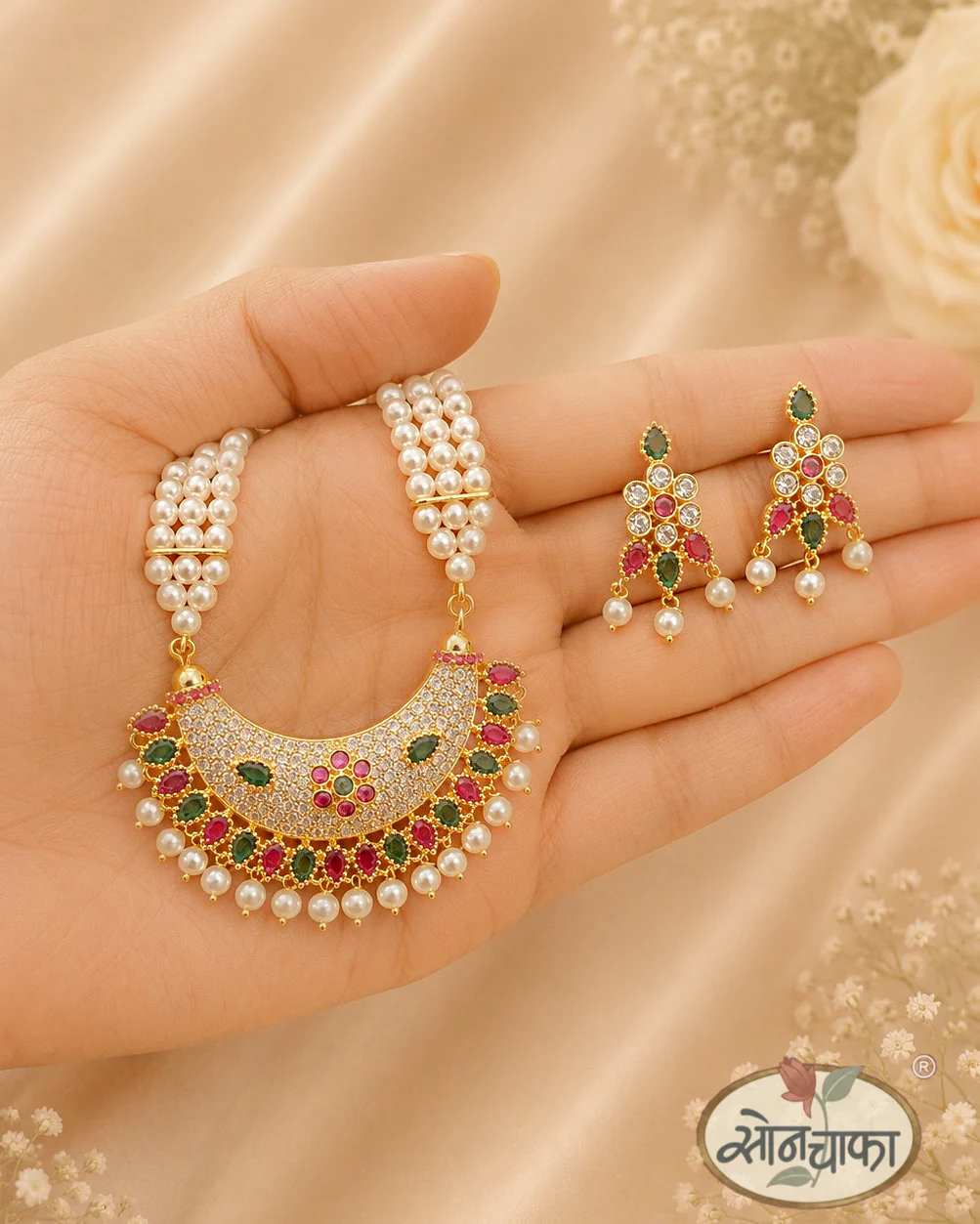 HALF MOON DESIGNER NECKLACE