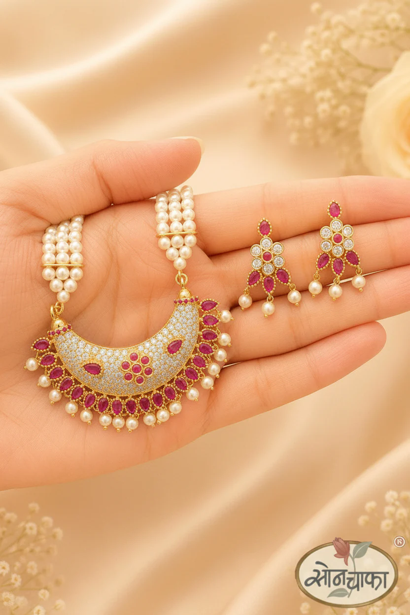 HALF MOON DESIGNER NECKLACE - Image 3