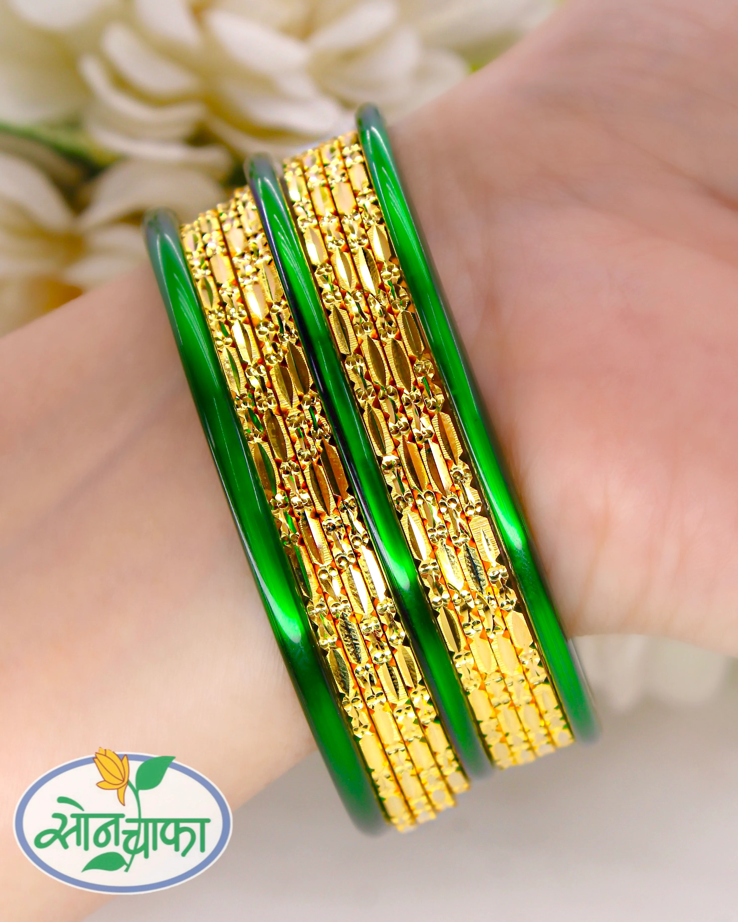 ORNATE GOLD PLATED BANGLES
