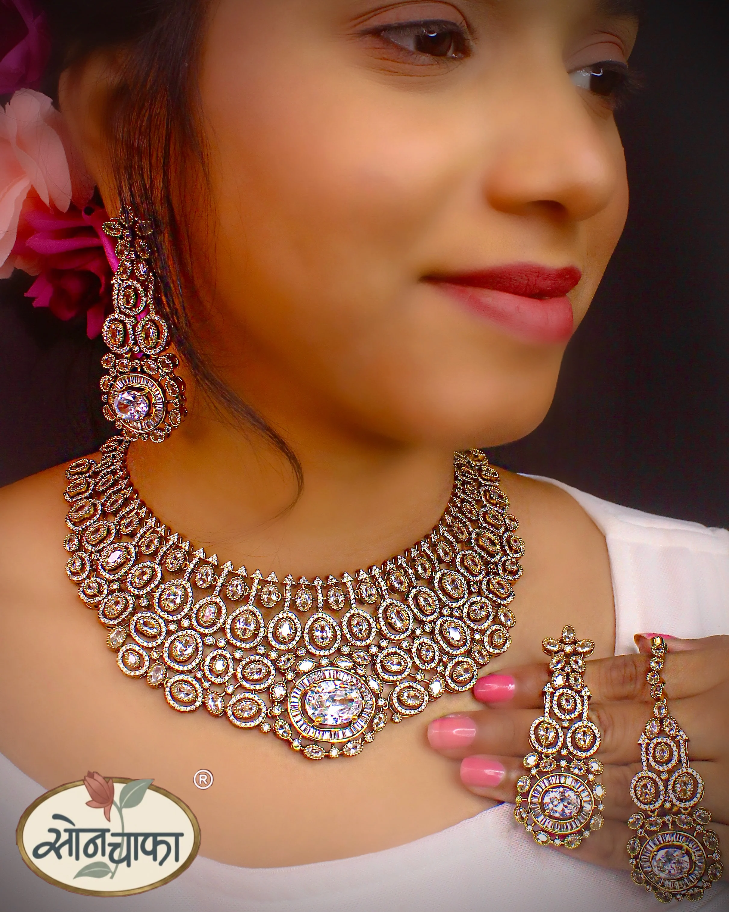 BRIDAL DESIGNER NECKLACE - Image 3