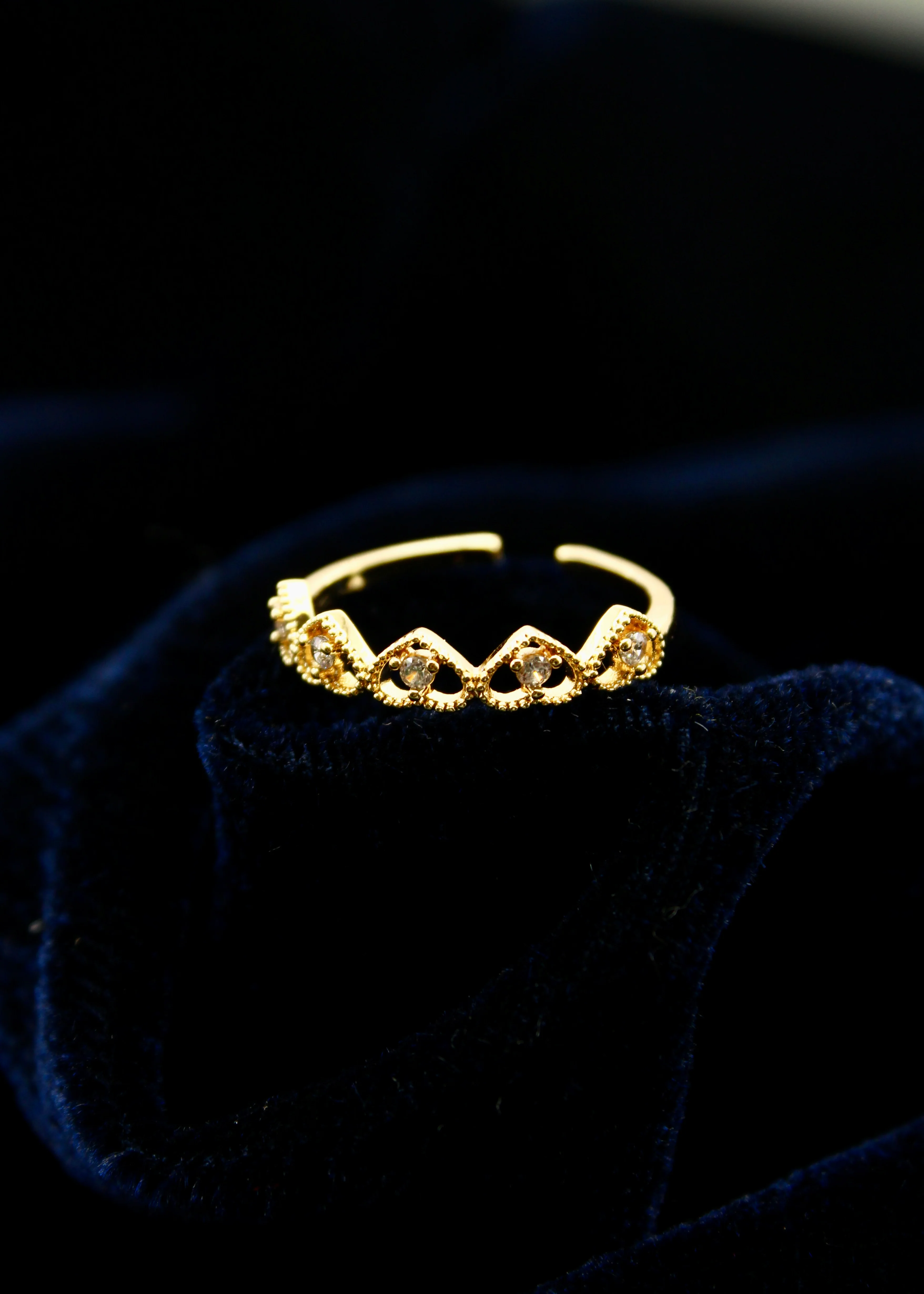 LOVELY HEARTS FINGER RING - Image 3
