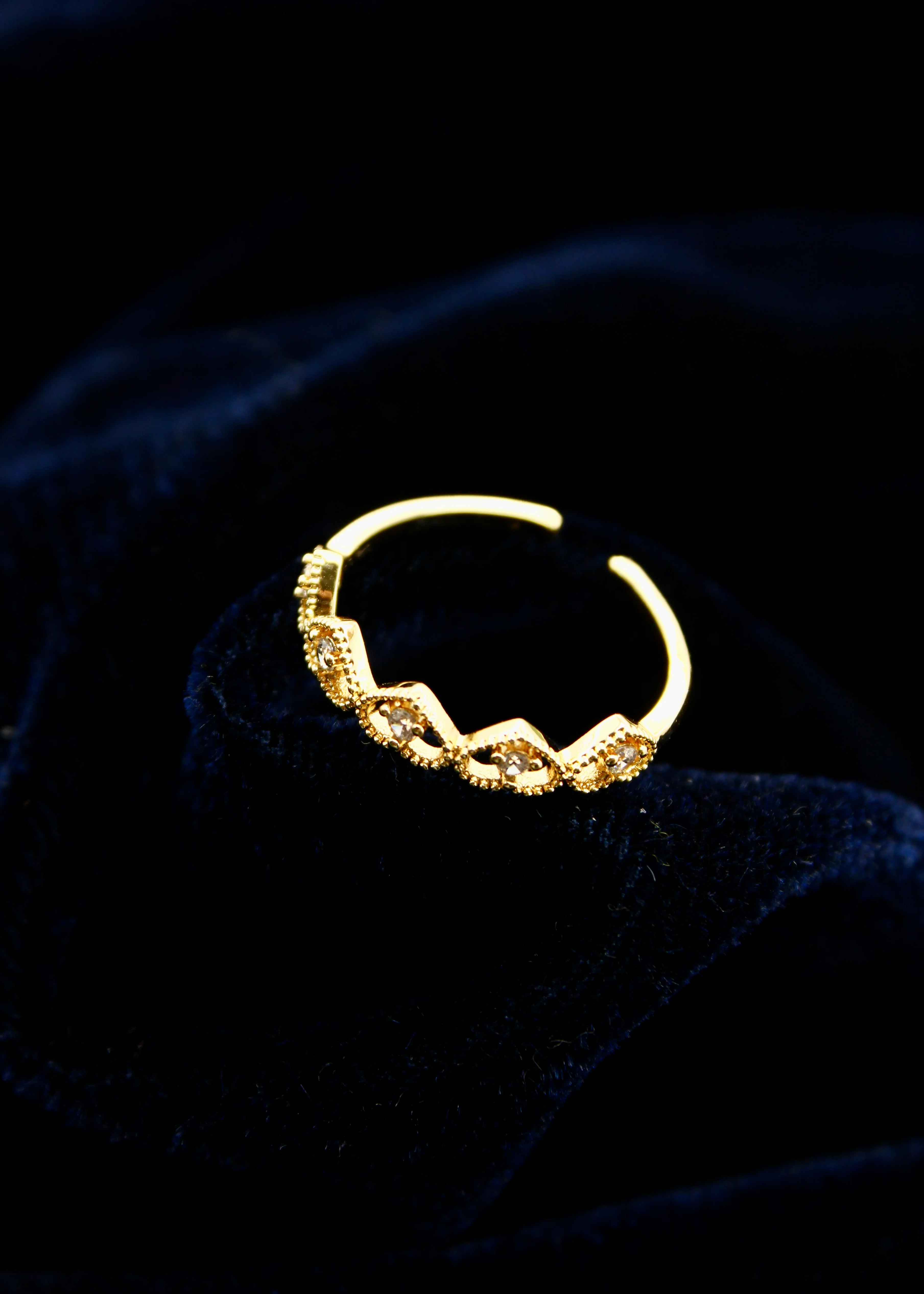 LOVELY HEARTS FINGER RING - Image 5
