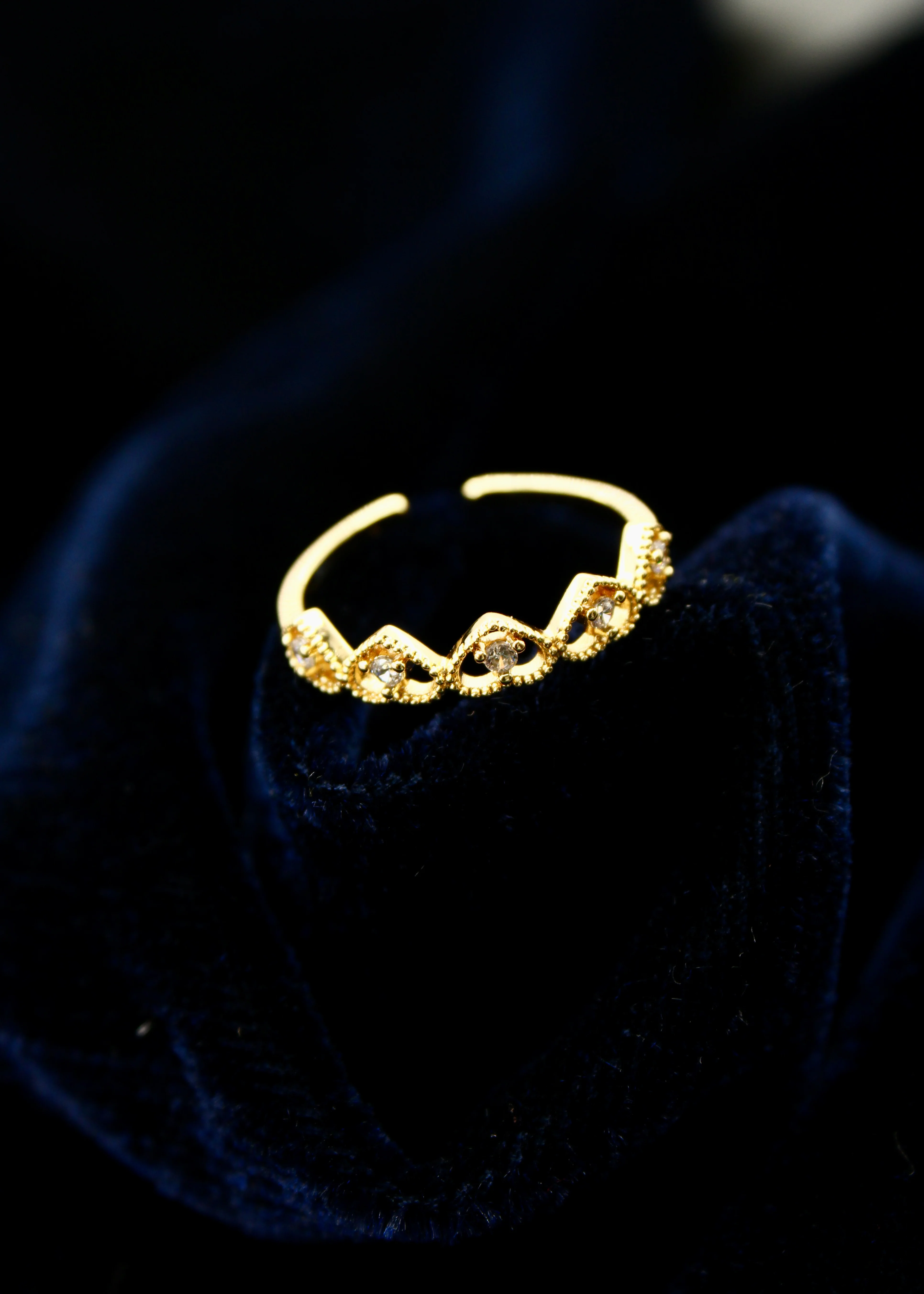 LOVELY HEARTS FINGER RING - Image 8