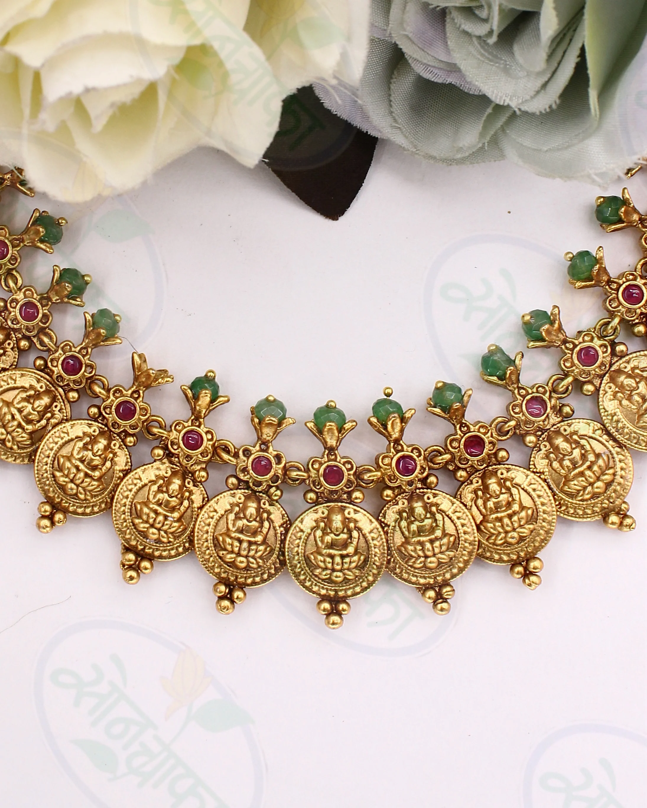 GODDESS LAKSHMI DESIGNER NECKLACE - Image 4