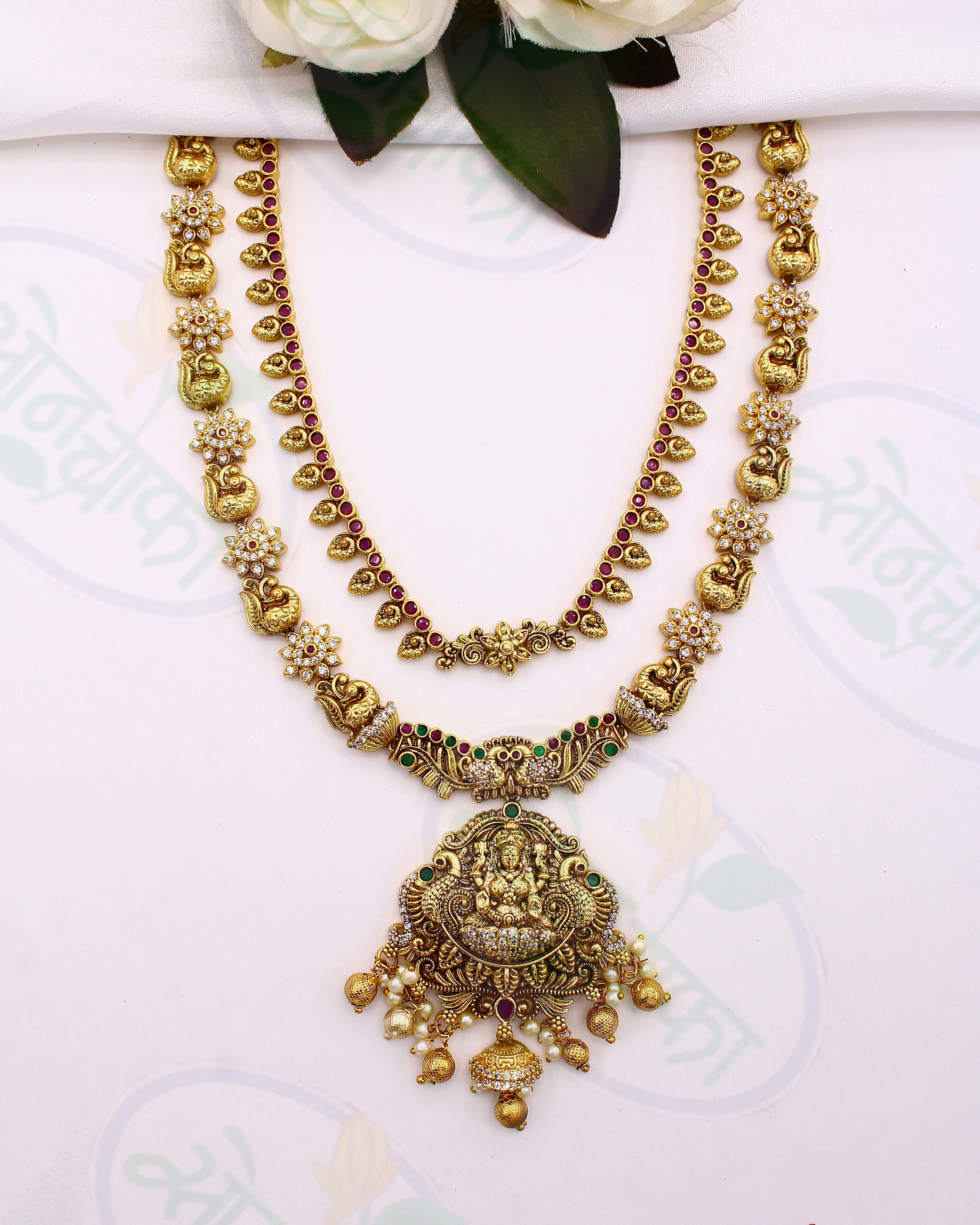 GODDESS LAKSHMI DESIGNER NECKLACE - Image 2