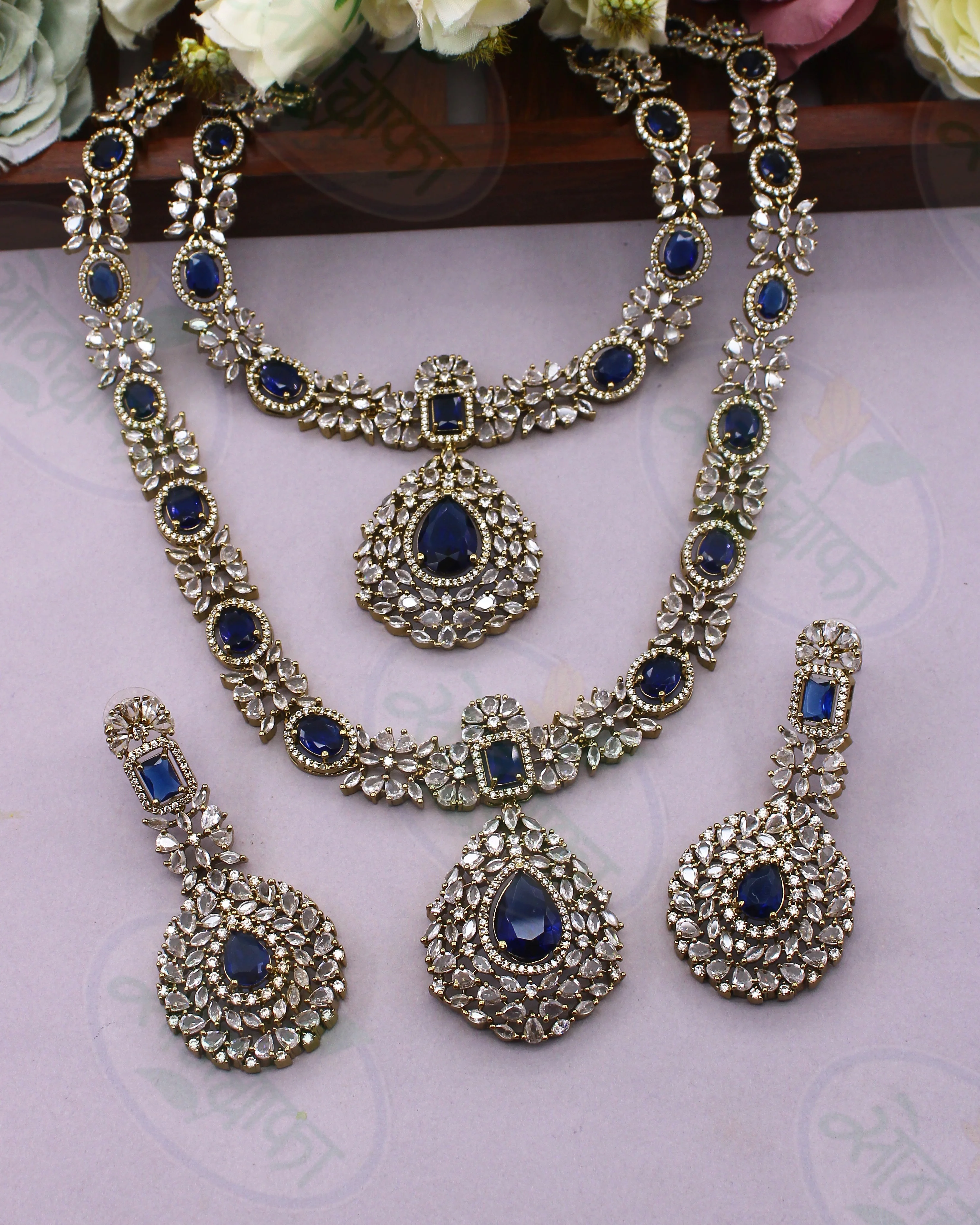 BEAUTIFUL PINK STONE COMBO SET - Image 2