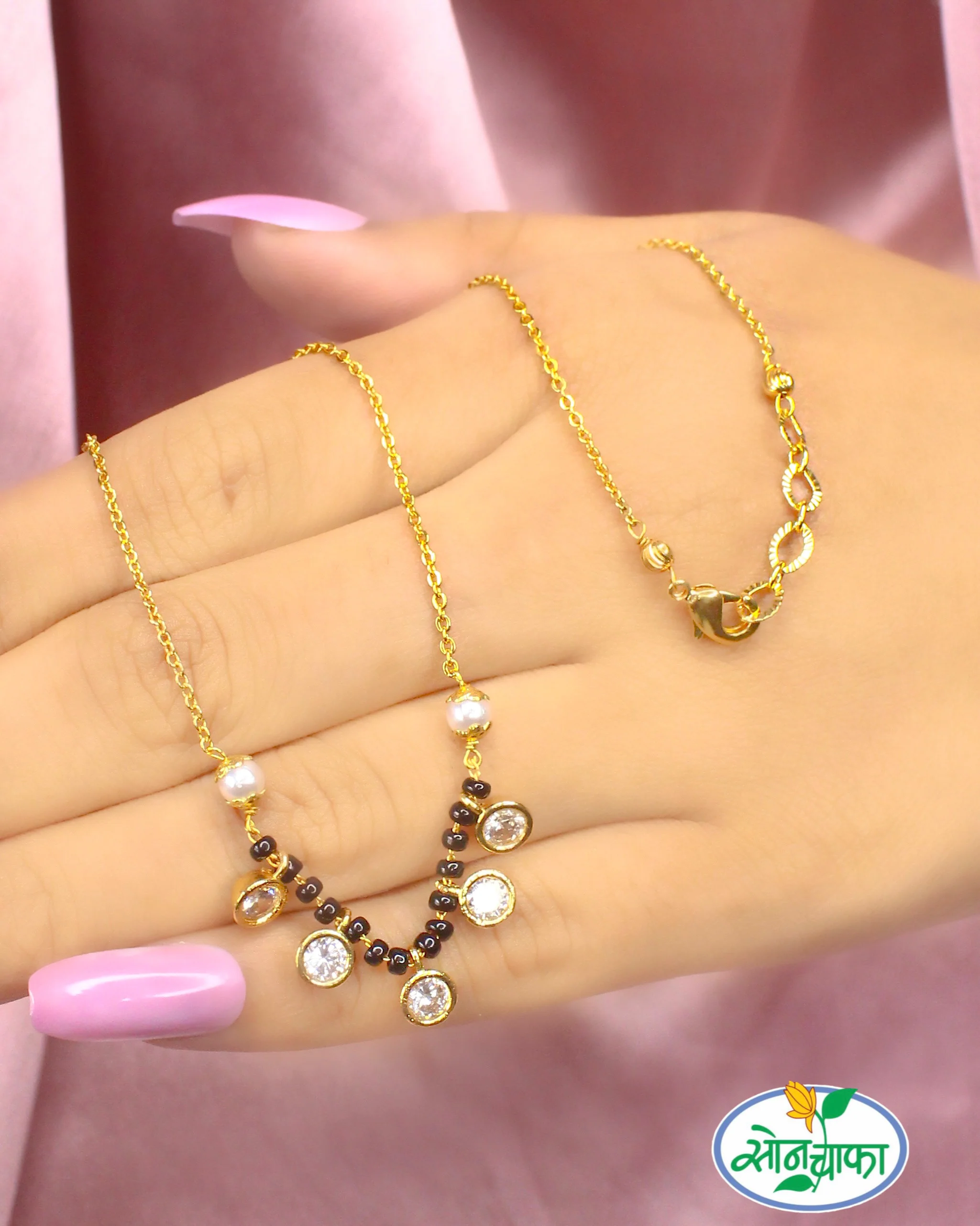 UNIQUE TRENDY DIAMOND MANGALSUTRA - Image 3