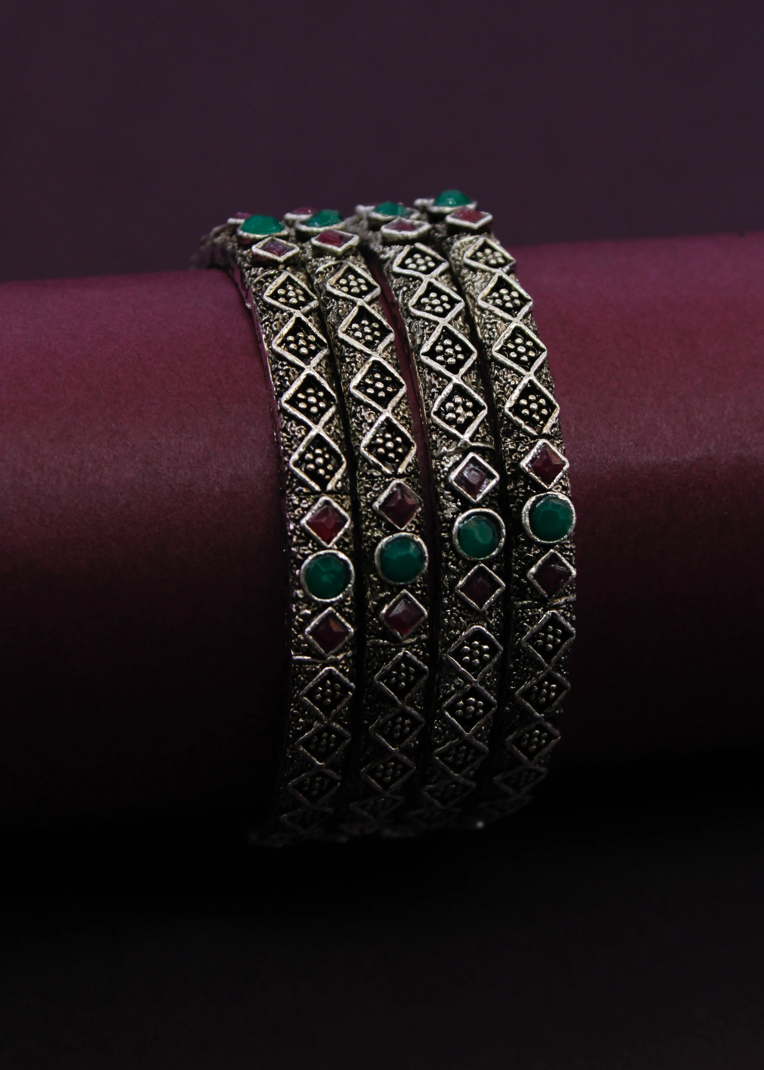 APPEALING OXIDISED BANGLES