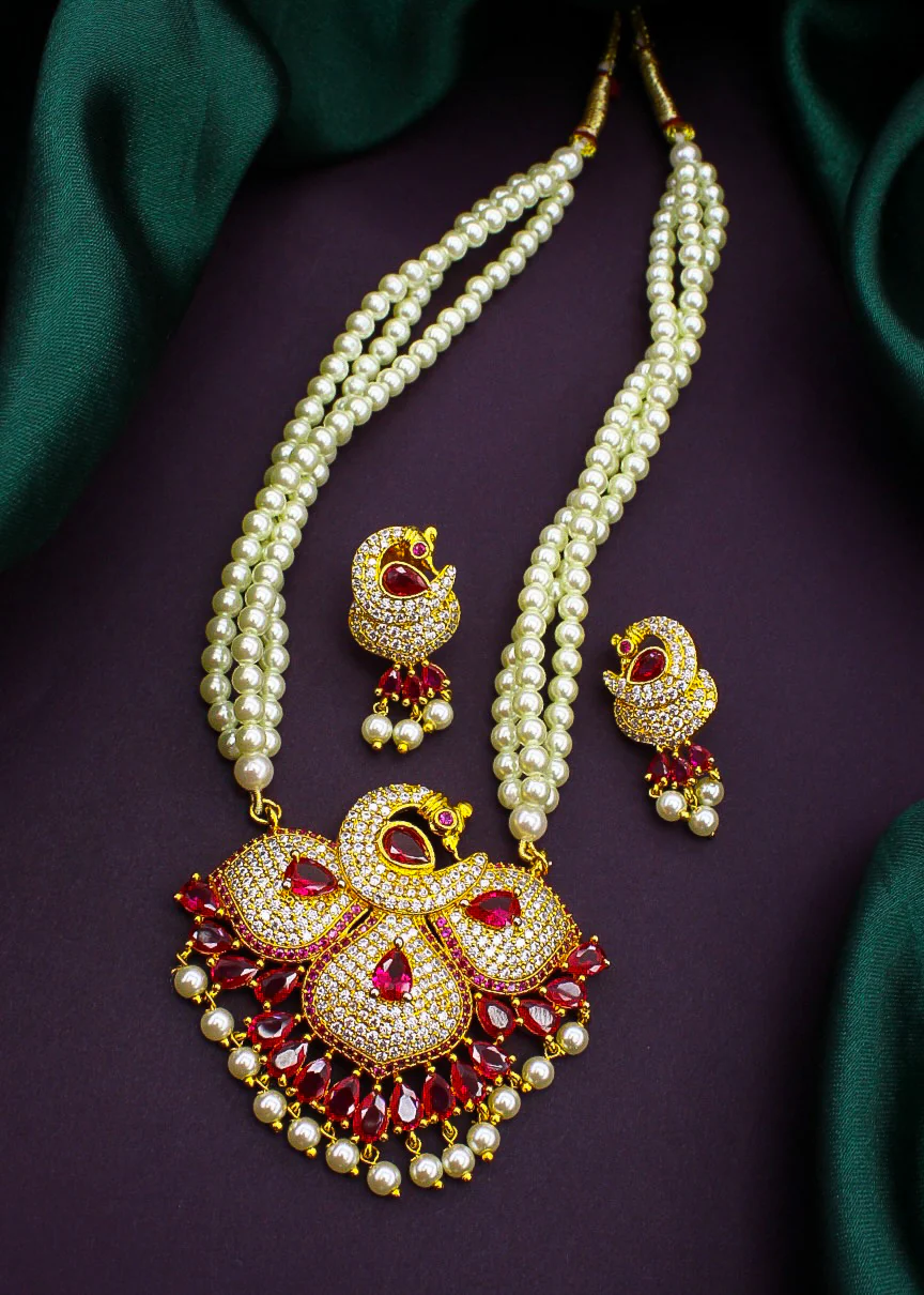 FANCY PEACOCK NECKLACE - Image 4