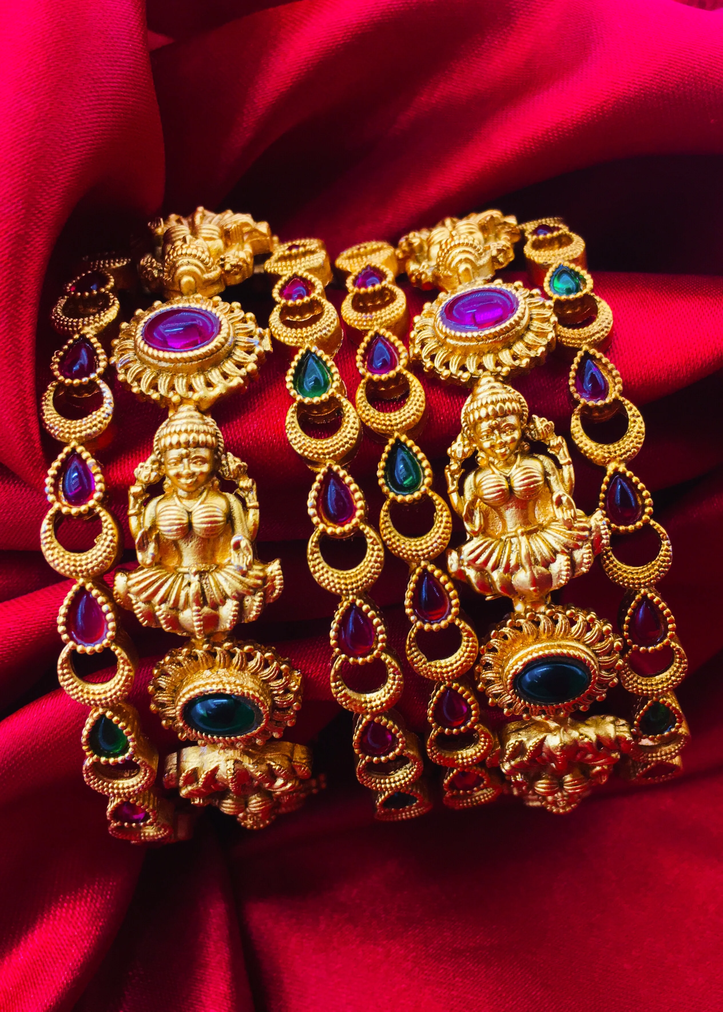 GODDESS LAXMI DESIGNER BANGLES - Image 2
