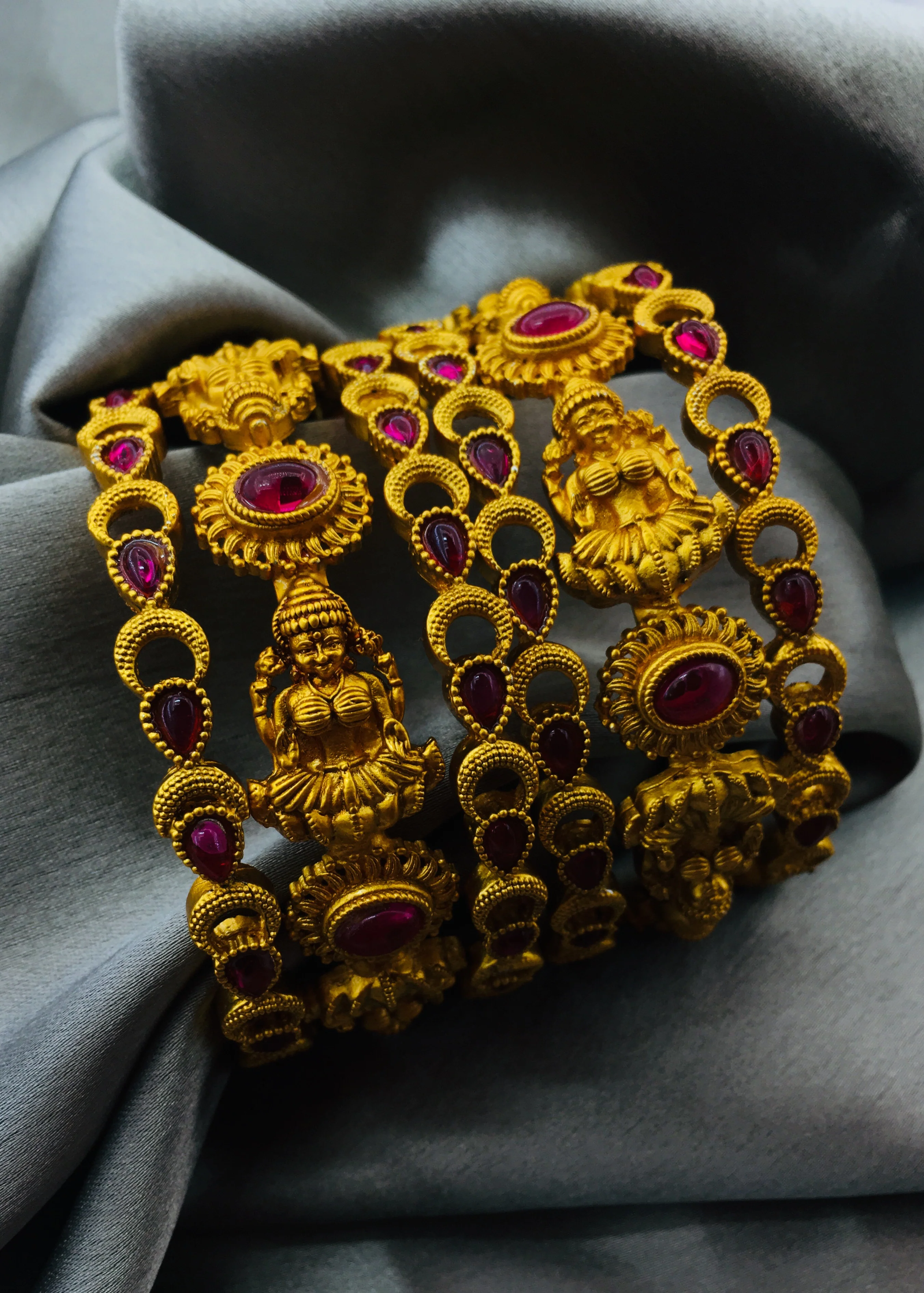 GODDESS LAXMI DESIGNER BANGLES - Image 3
