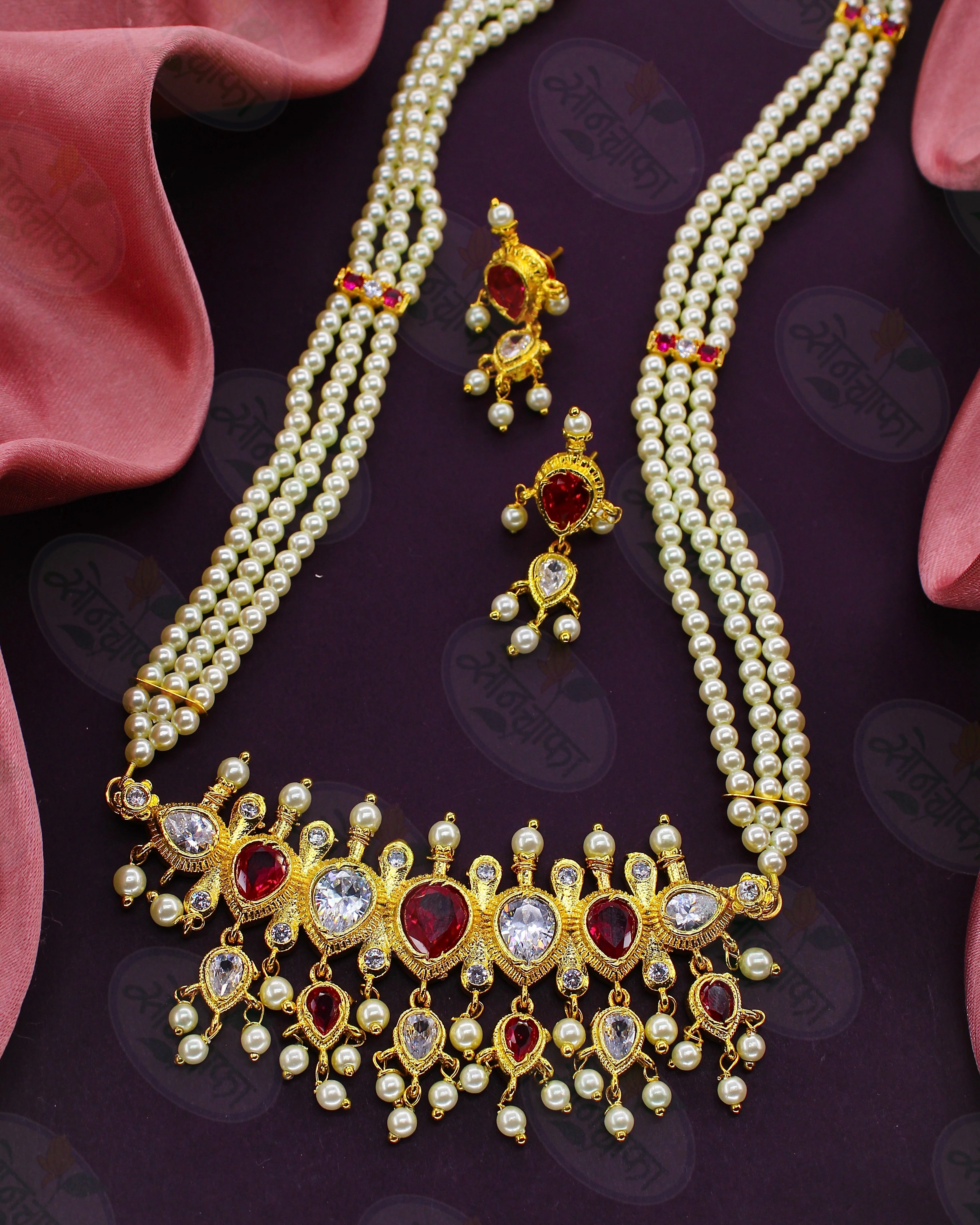 REGAL ELEGANCE TANMANI NECKLACE - Image 7