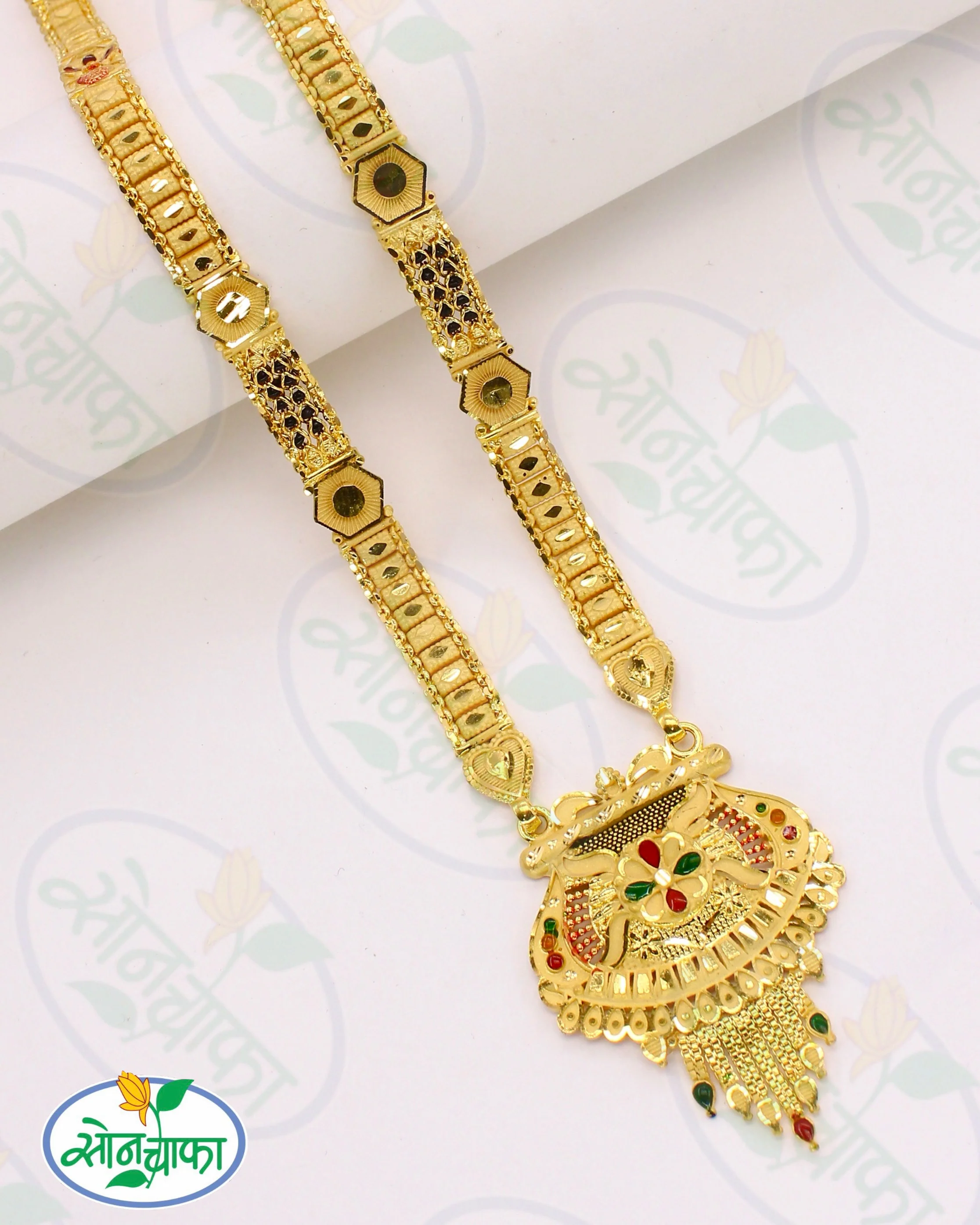 IMPRESSIVE MINA WORK MANGALSUTRA