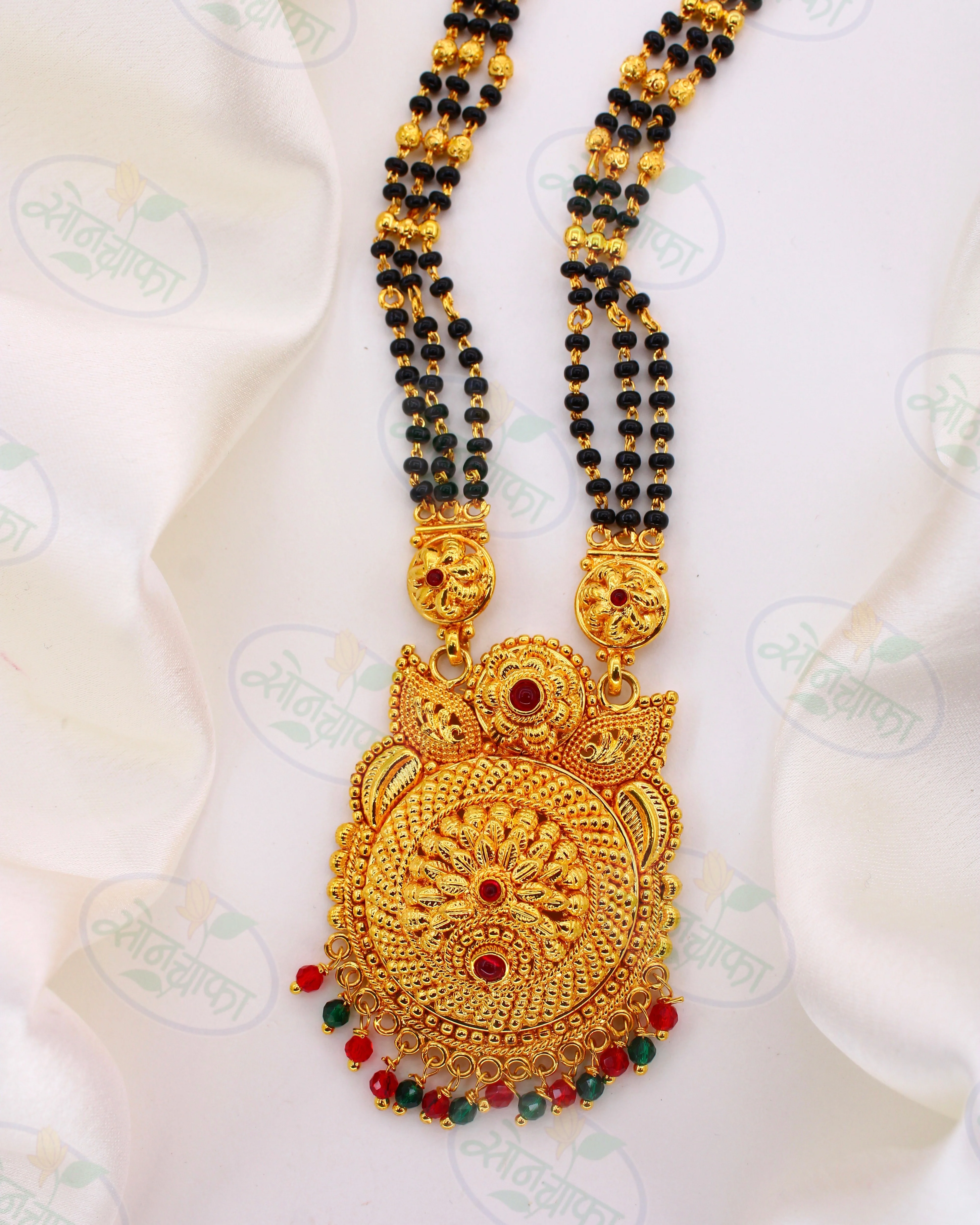 BLACK BEADS DESIGNER MANGALSUTRA - Image 3